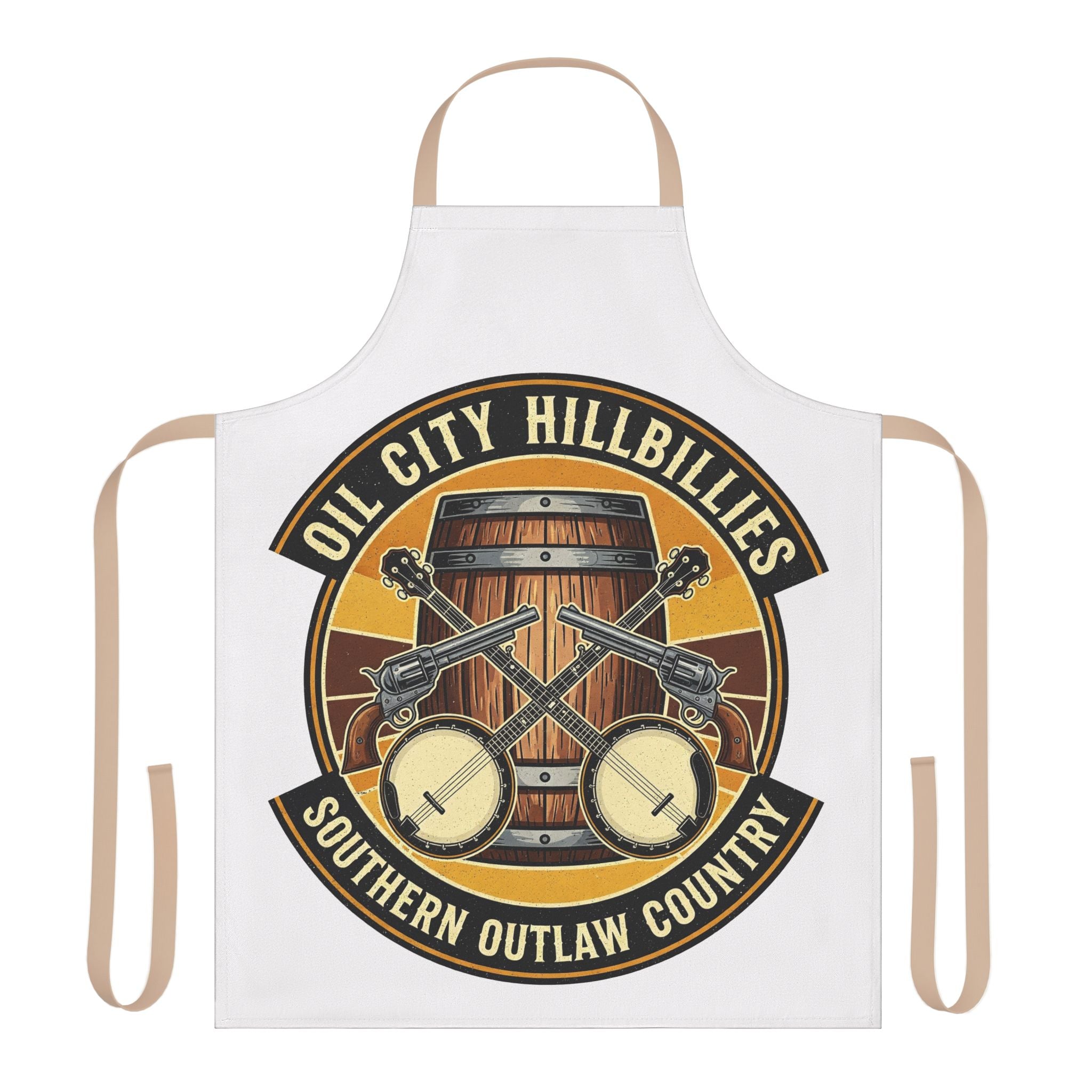 Southern Outlaw Country Apron – Perfect Gift for Foodies & BBQ Lovers, Cooking Party Wear, Unique Kitchen Decor, Hipster Gift