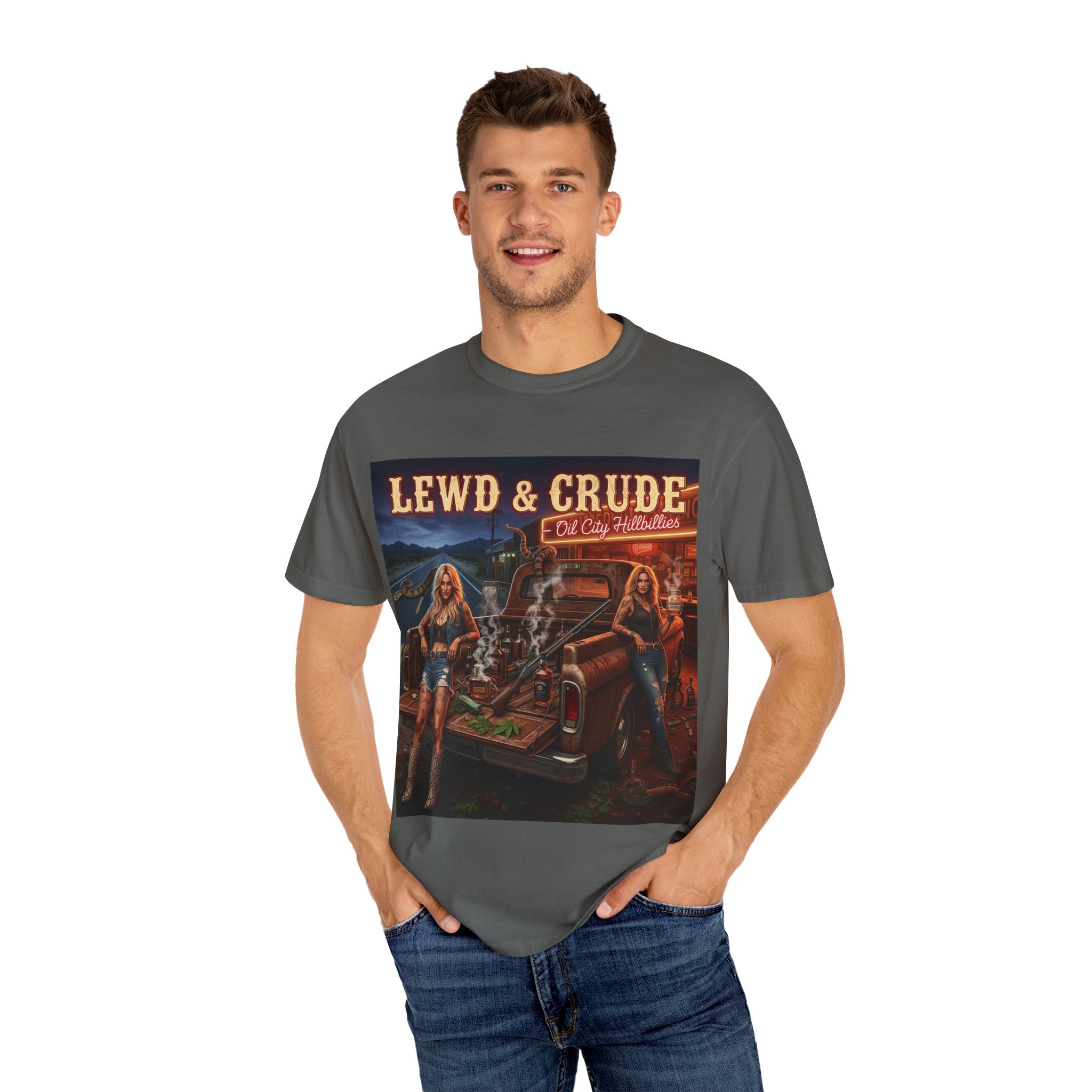 Vintage-Inspired Oil City Hillbillies Graphic Tee, Retro T-Shirt for Southern Outlaws, Perfect Gift for Birthdays, Parties, or Everyday Wear