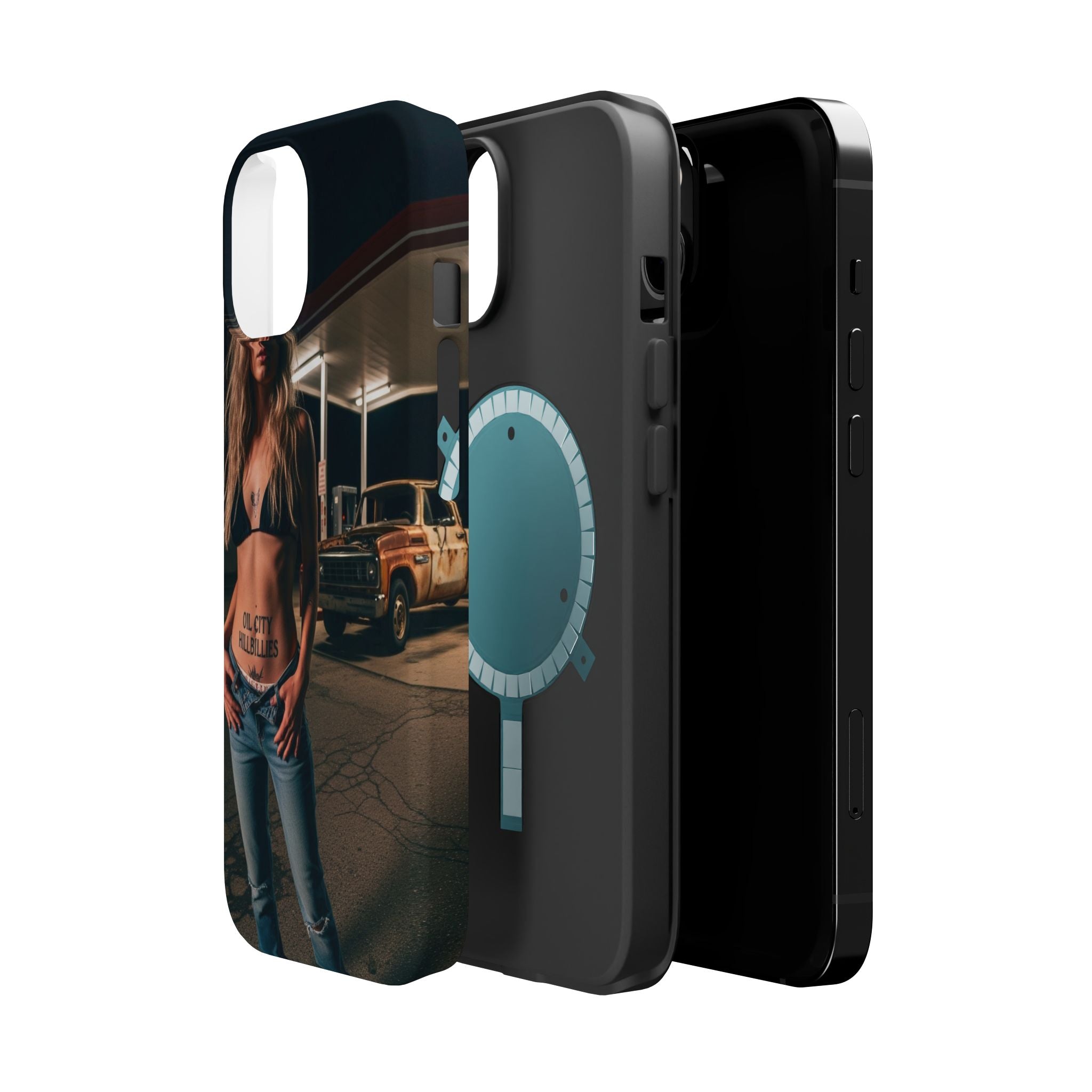 Oil City Hillbillies Magnetic Tough Cases | Personalized Phone Cover, Unique Gift for Country Lovers, Tough Cell Phone Case, Hillbilly Style