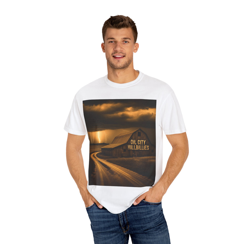 Oil City Hillbillies Vintage Graphic Tee – Unisex Outlaw Country T-Shirt, Southern Rock Band Merch, Country Concert Shirt