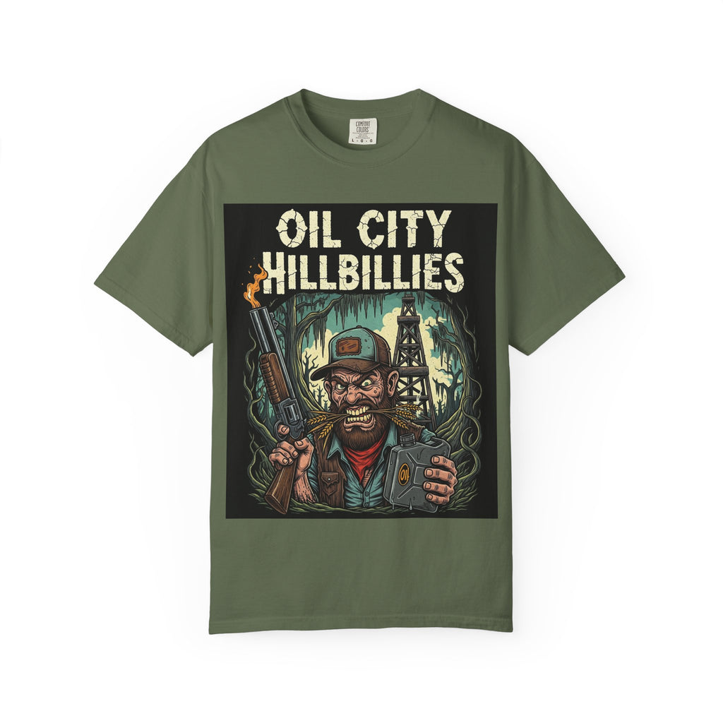 Oil City Hillbillies Unisex T-Shirt – Vintage Graphic Tee, Funny Gift, Casual Wear, Festive Party Shirt, 90s Nostalgia Style