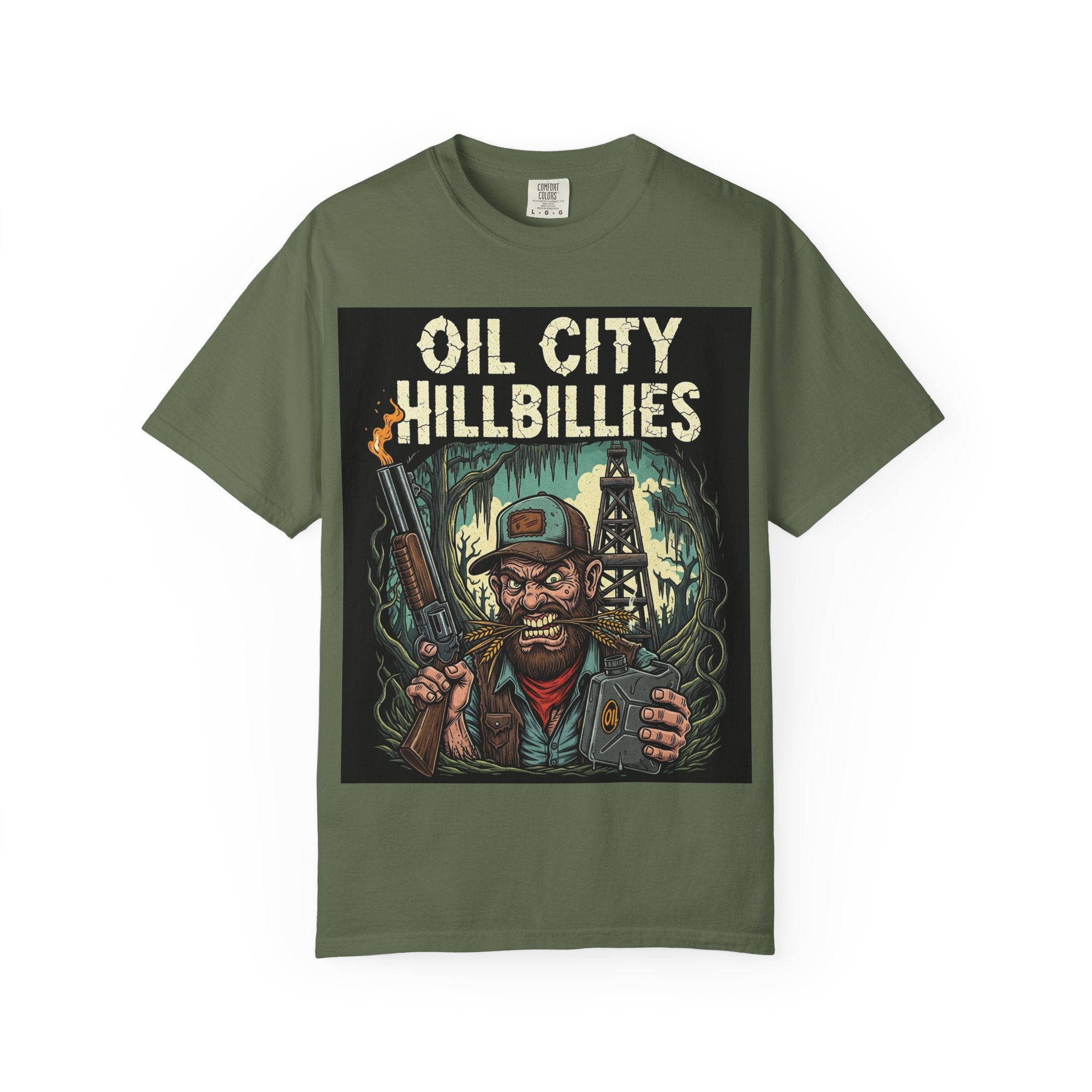 Oil City Hillbillies Unisex T-Shirt – Vintage Graphic Tee, Funny Gift, Casual Wear, Festive Party Shirt, 90s Nostalgia Style