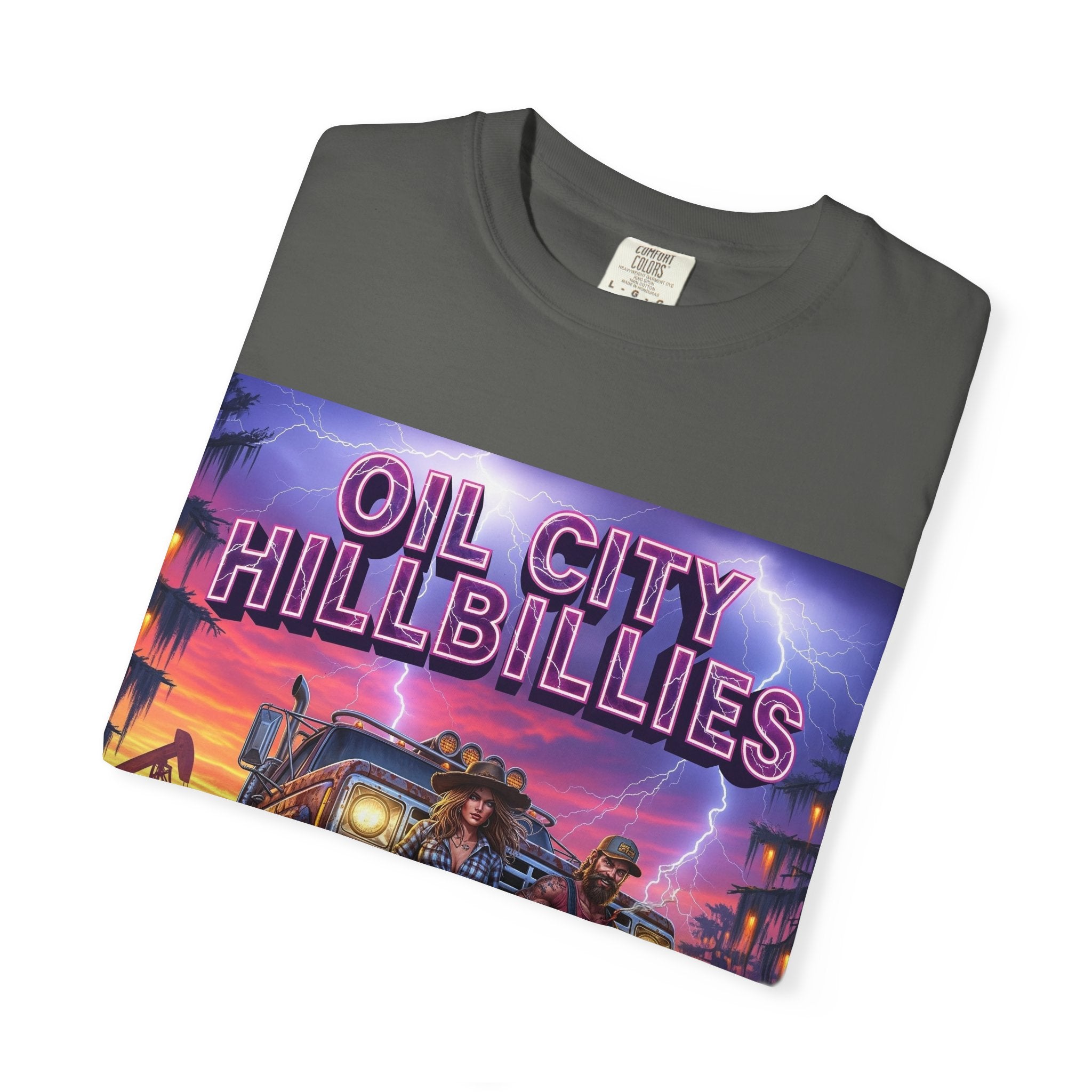 Vintage Oil City Hillbillies T-Shirt – Unisex Graphic Tee, Retro Gift, Festival Wear, Casual Style, Southern Outlaw Statement Shirt