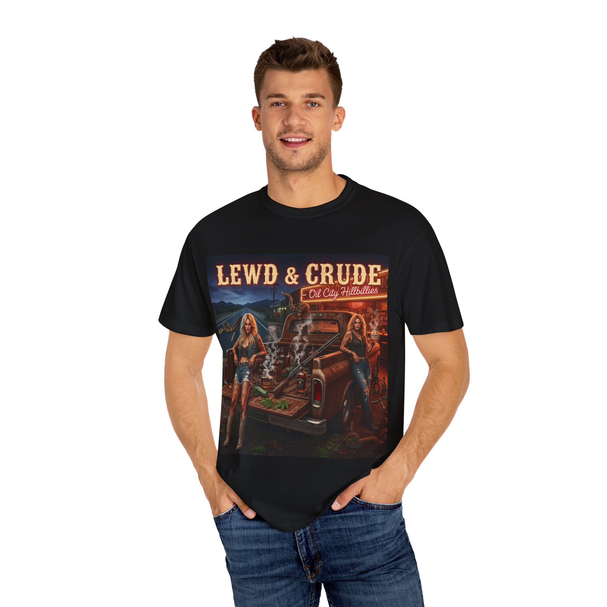 Vintage-Inspired Oil City Hillbillies Graphic Tee, Retro T-Shirt for Southern Outlaws, Perfect Gift for Birthdays, Parties, or Everyday Wear