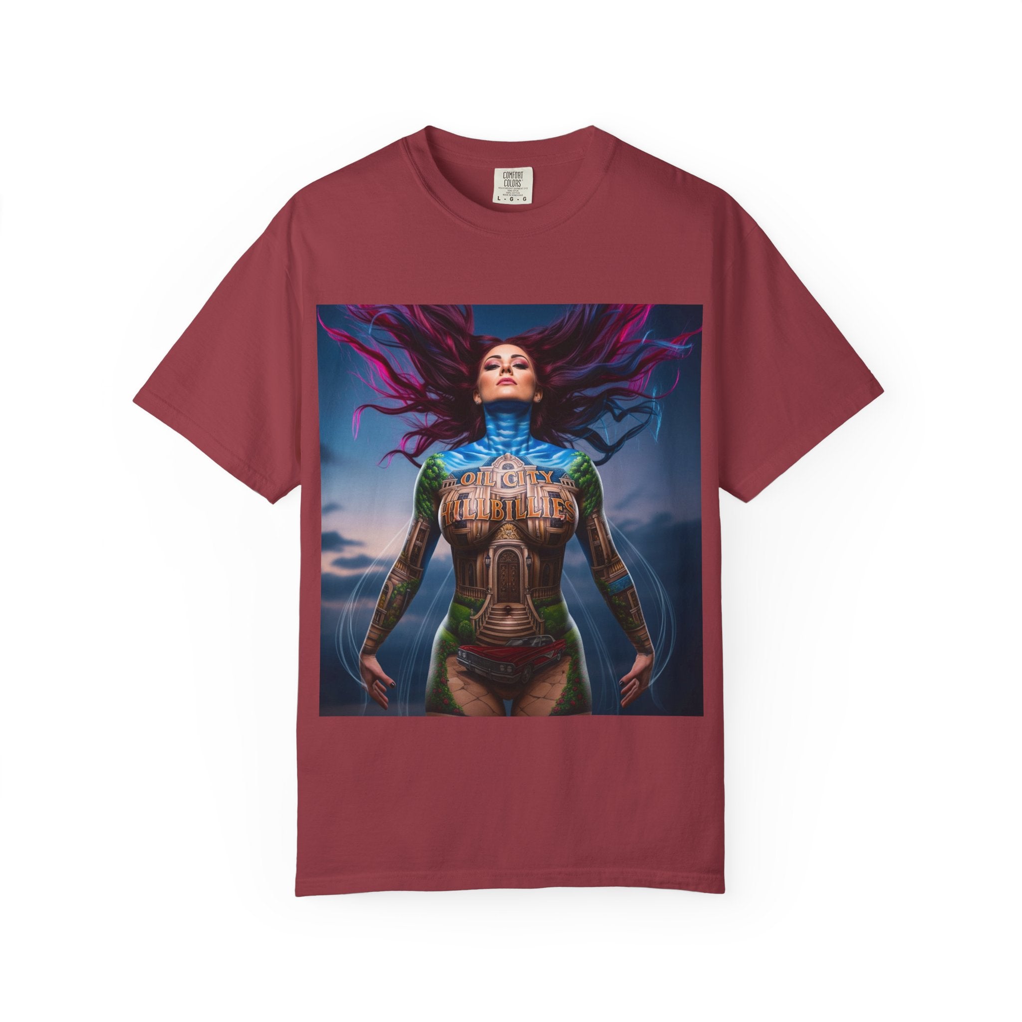 Mystical Spirit T-Shirt | Ethereal Oil City Hillbillies Art Tee, Unisex Graphic Shirt, Bohemian Style, Gift for Her, Festival Wear, Unique Artwear