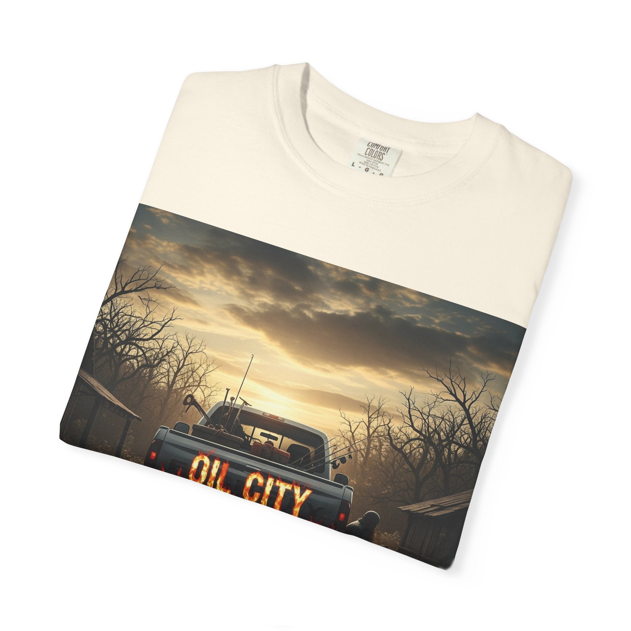 Oil City Hillbillies T-Shirt, Unisex Garment-Dyed Tee, Casual Wear, Outdoor Adventure, Gift for Country Lovers, Vintage Style