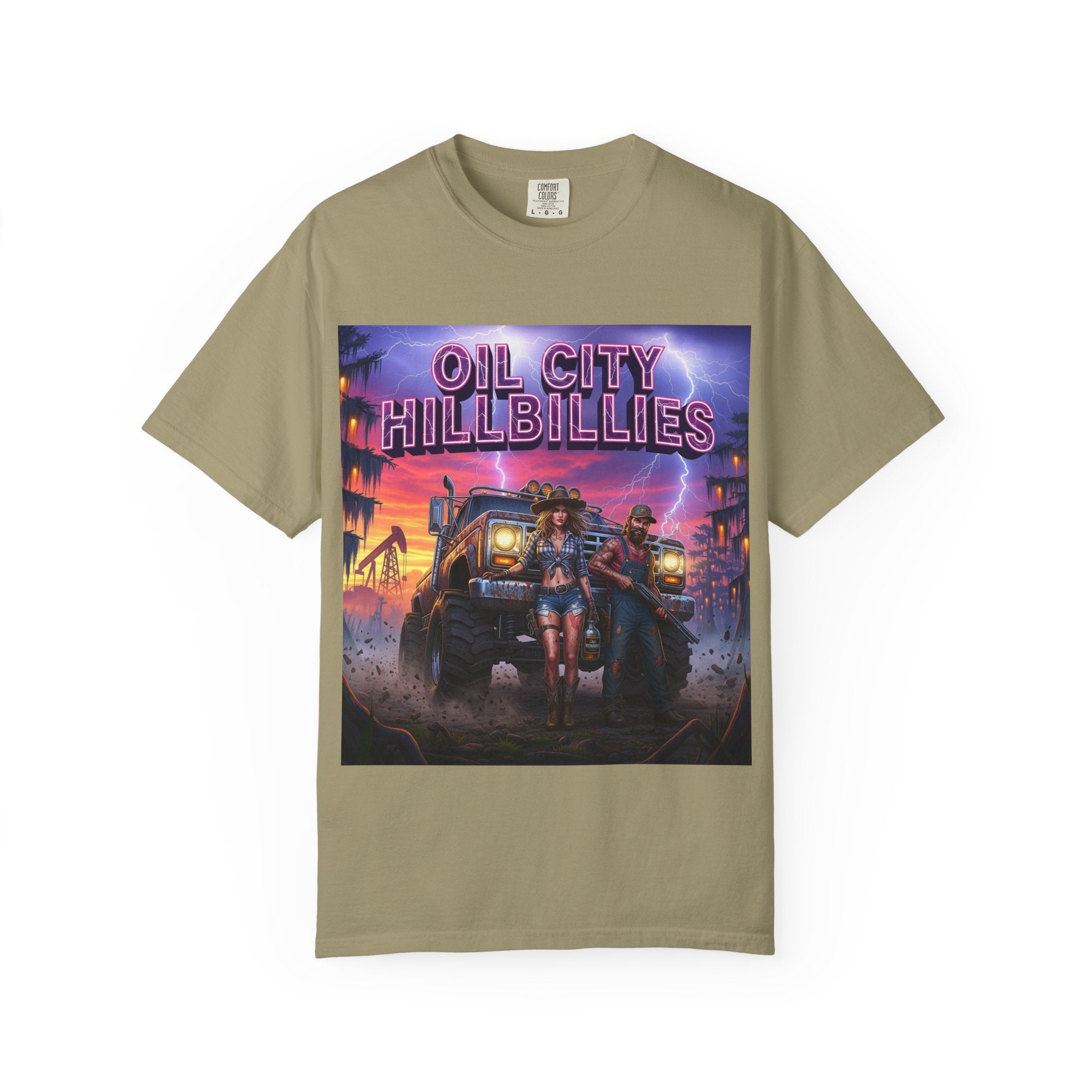 Vintage Oil City Hillbillies T-Shirt – Unisex Graphic Tee, Retro Gift, Festival Wear, Casual Style, Southern Outlaw Statement Shirt