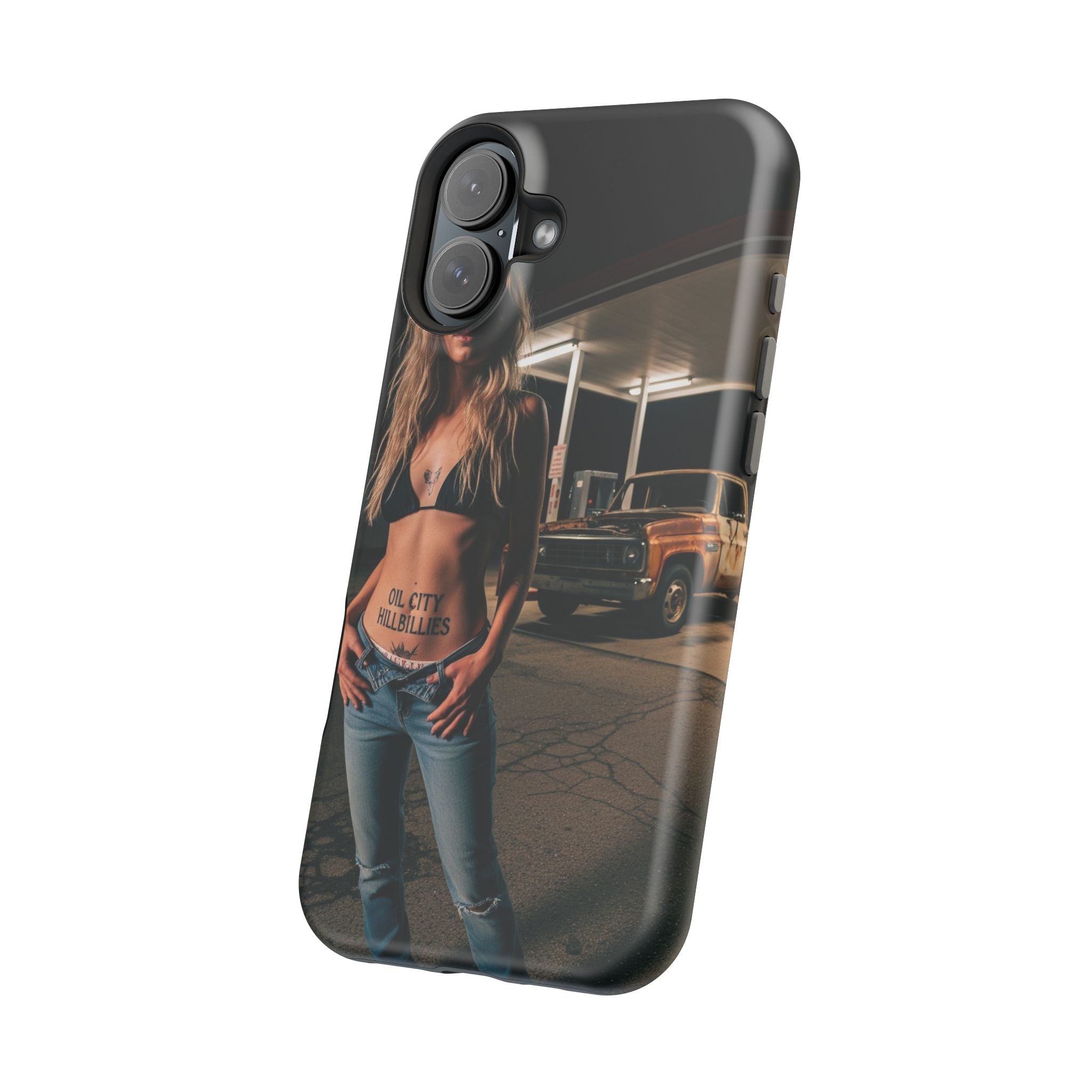 Oil City Hillbillies Magnetic Tough Cases | Personalized Phone Cover, Unique Gift for Country Lovers, Tough Cell Phone Case, Hillbilly Style