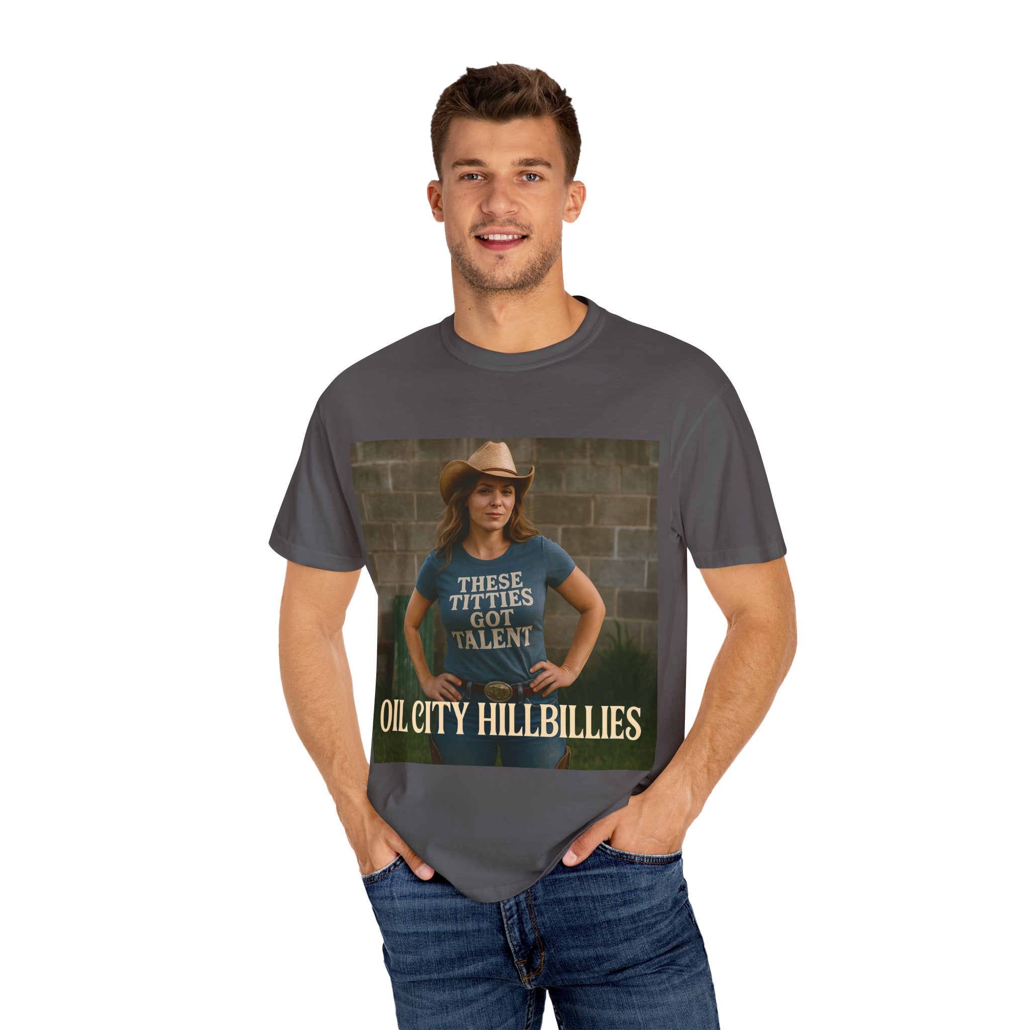 Oil City Hillbillies Unisex Garment-Dyed T-Shirt, Funny Country Shirt, Gift for Country Lovers, Unique Humor Tee, Casual Farm Style Apparel