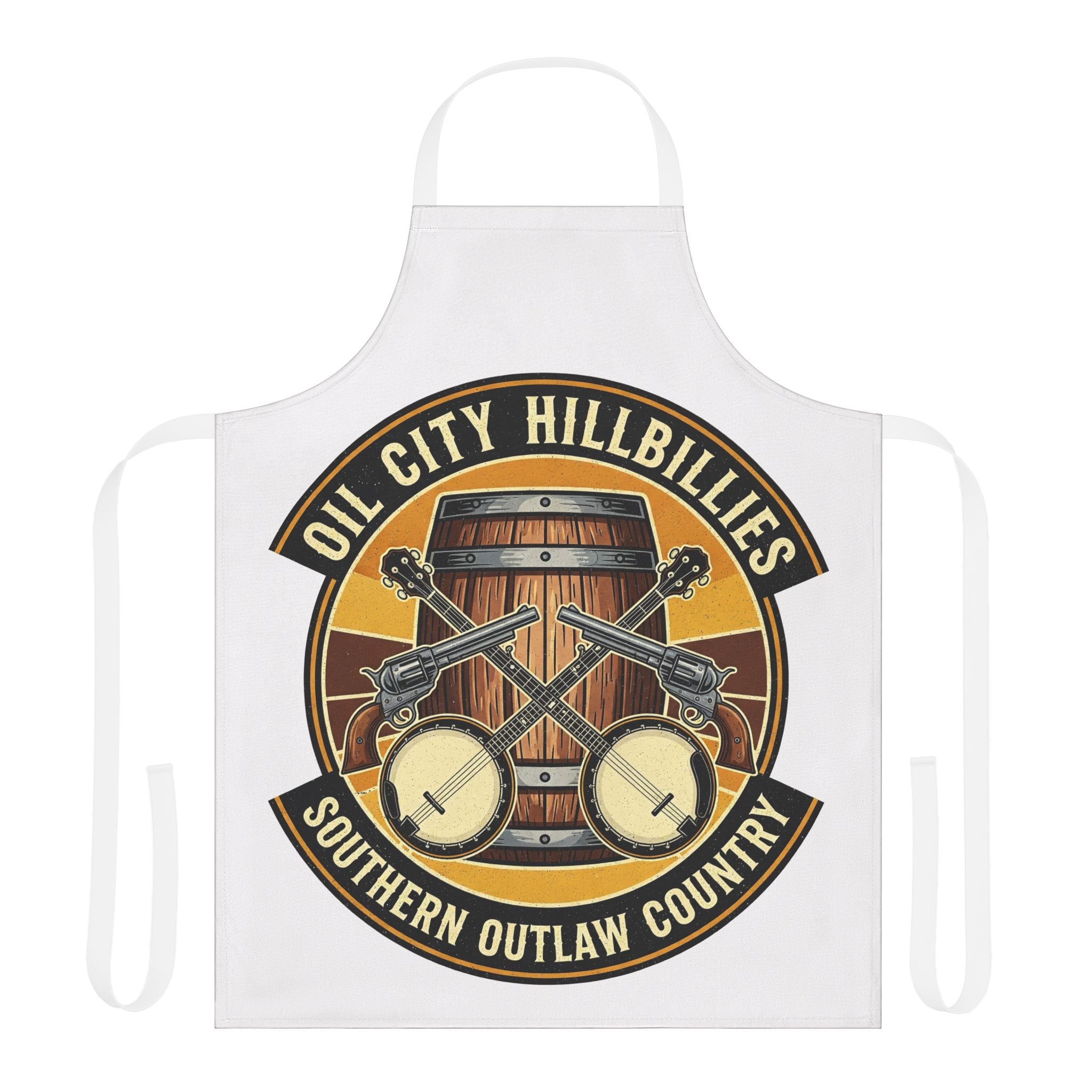 Southern Outlaw Country Apron – Perfect Gift for Foodies & BBQ Lovers, Cooking Party Wear, Unique Kitchen Decor, Hipster Gift