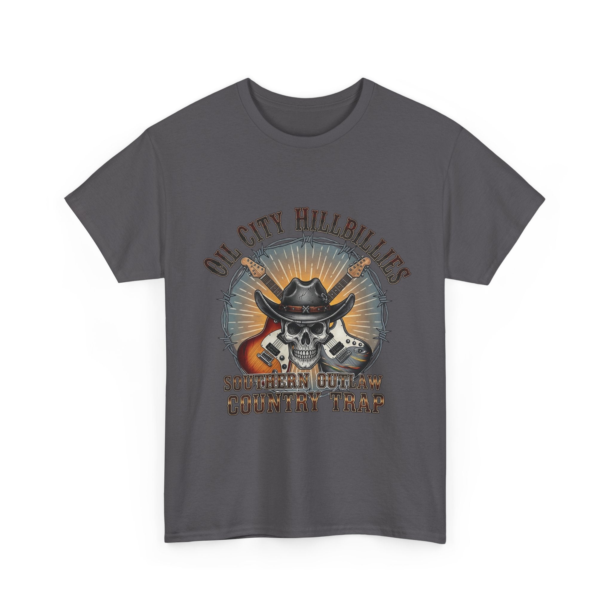 Southern Outlaw Graphic Tee | Unisex Heavy Cotton Tee for Country Music Lovers, Festival Wear, Casual Style, Gift for Him/Her