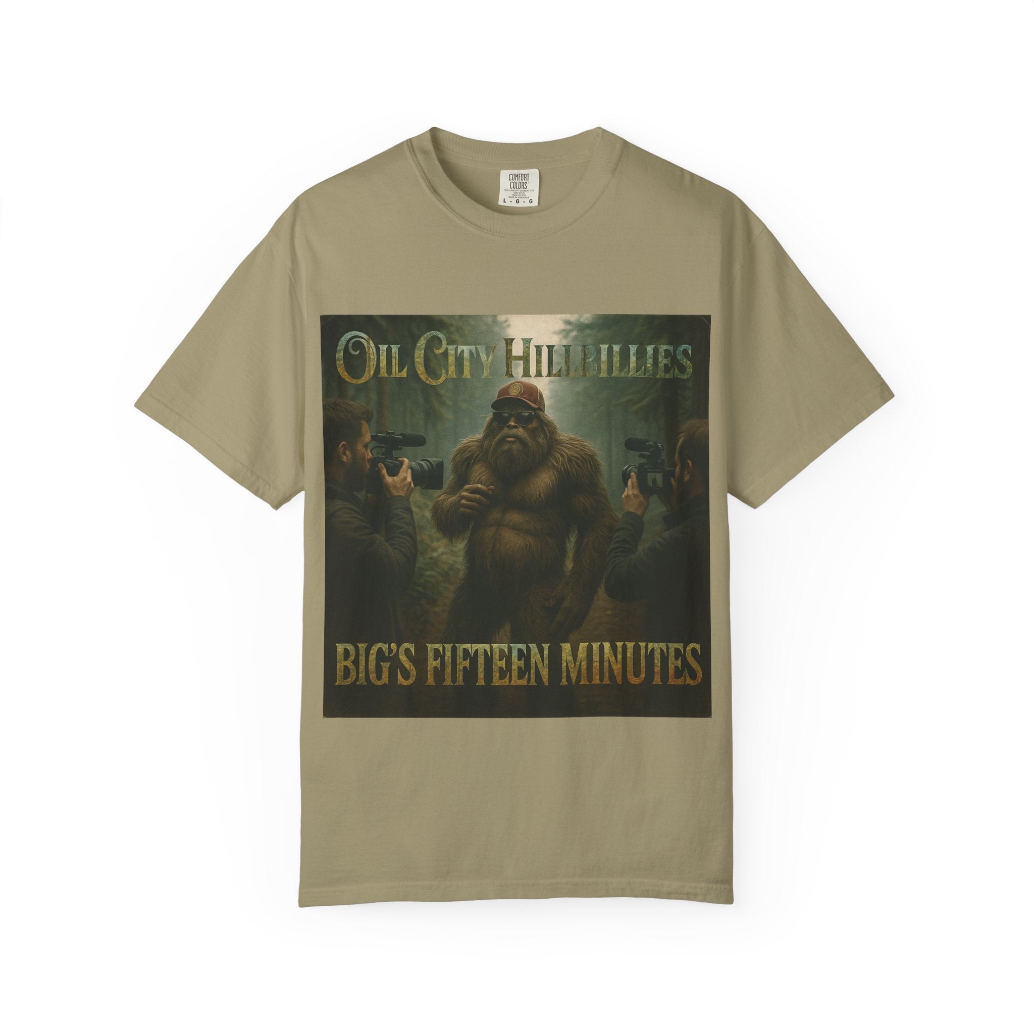 Oil City Hillbillies Unisex T-Shirt, Vintage Style Tee, Bigfoot Humor, Casual Wear, Gift for Nature Lovers, Fun Weekend Shirt