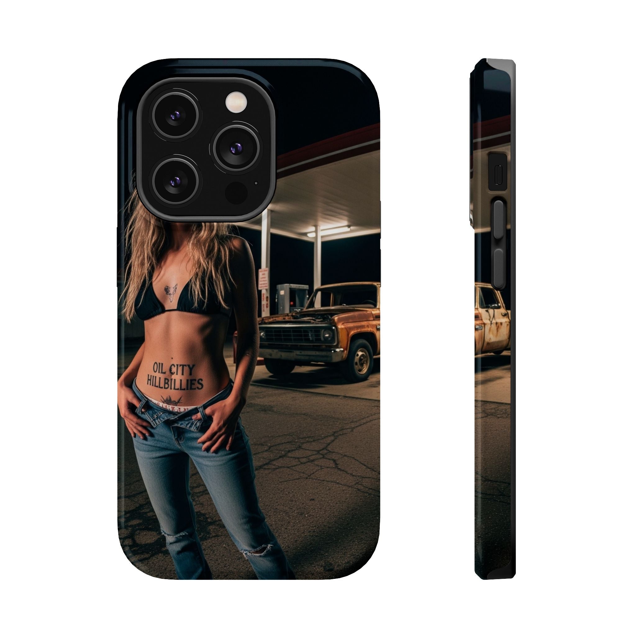 Oil City Hillbillies Magnetic Tough Cases | Personalized Phone Cover, Unique Gift for Country Lovers, Tough Cell Phone Case, Hillbilly Style