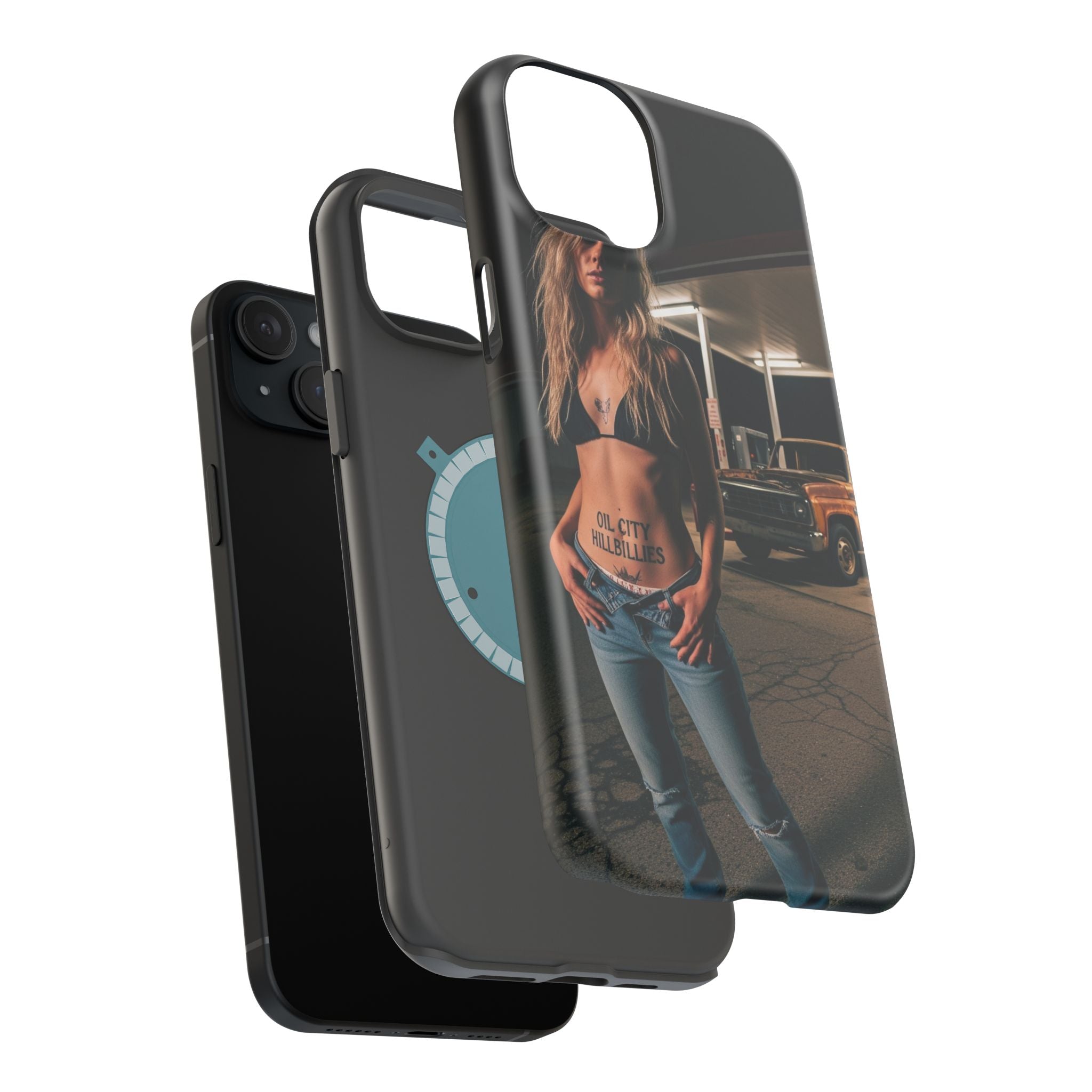 Oil City Hillbillies Magnetic Tough Cases | Personalized Phone Cover, Unique Gift for Country Lovers, Tough Cell Phone Case, Hillbilly Style
