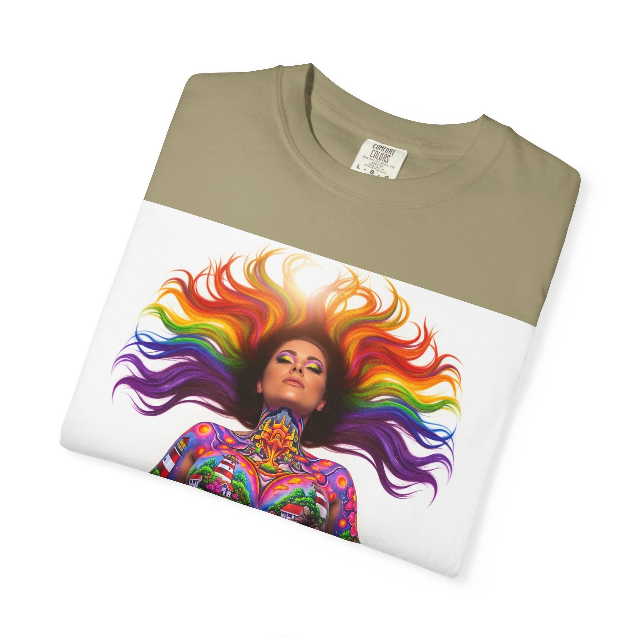 Oil City Hillbillies Full Body Art – Colorful Empowerment T-Shirt, Vibrant Art Tee, Unisex Graphic Shirt, Festival Wear, Pride Apparel, Gift for Artists