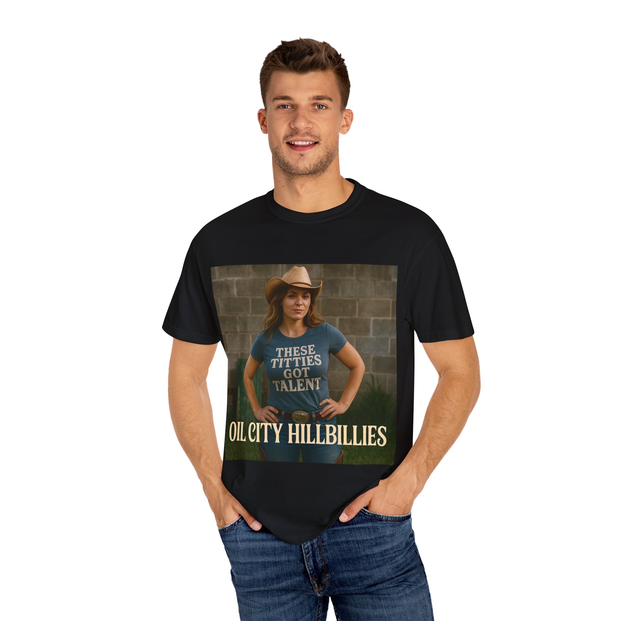 Oil City Hillbillies Unisex Garment-Dyed T-Shirt, Funny Country Shirt, Gift for Country Lovers, Unique Humor Tee, Casual Farm Style Apparel