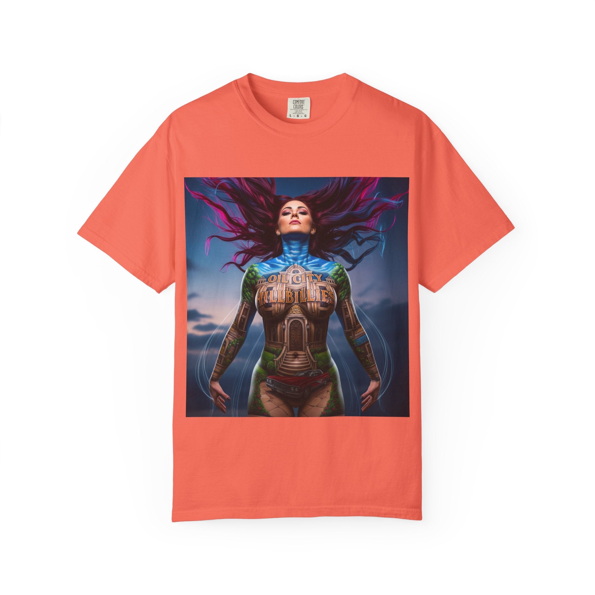 Mystical Spirit T-Shirt | Ethereal Oil City Hillbillies Art Tee, Unisex Graphic Shirt, Bohemian Style, Gift for Her, Festival Wear, Unique Artwear
