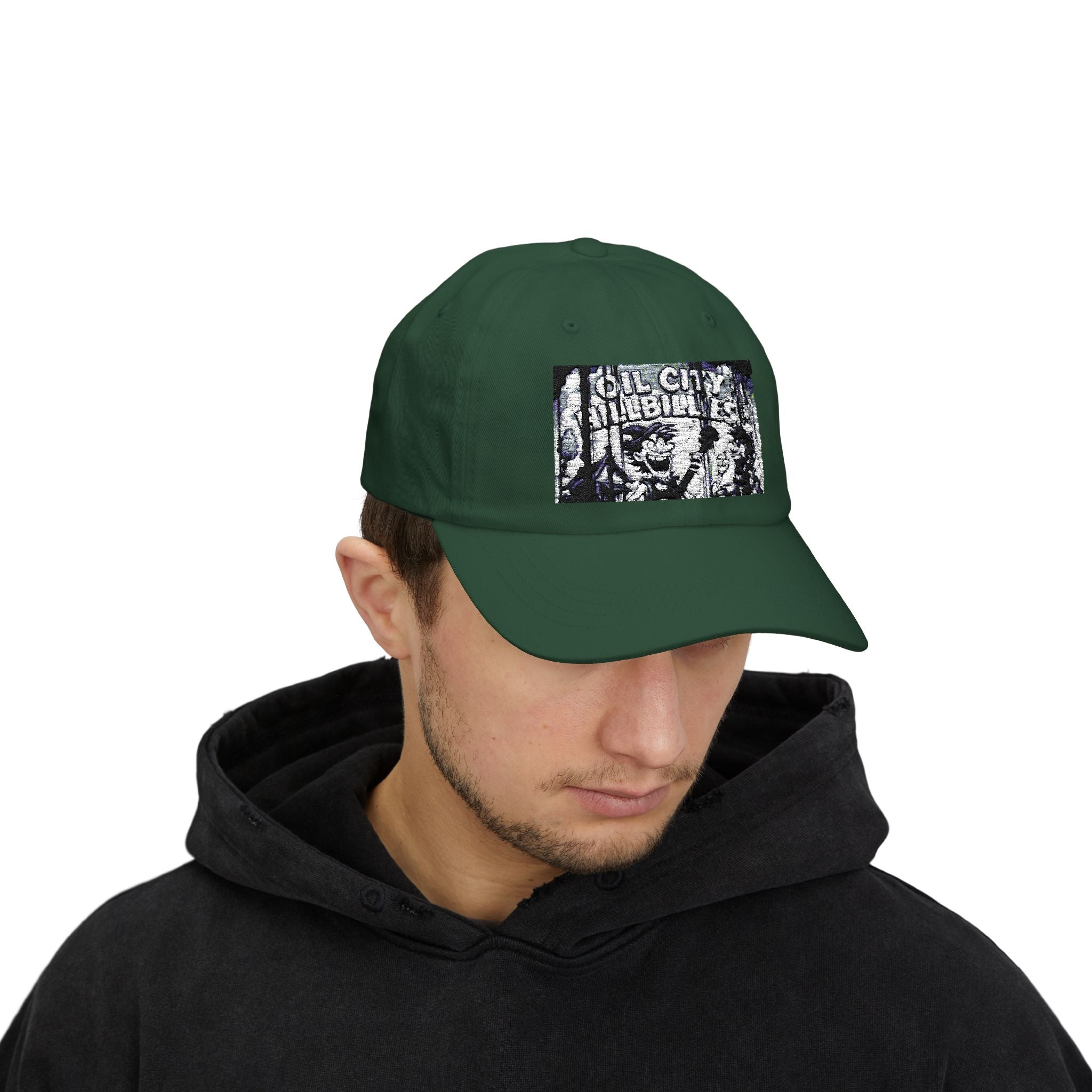 Oil City Hillbillies Vintage-Inspired Dad Cap with Graphic Design, Casual Hat for Dads, Perfect Father’s Day Gift, Relaxed Fit Cap, Summer Accessory