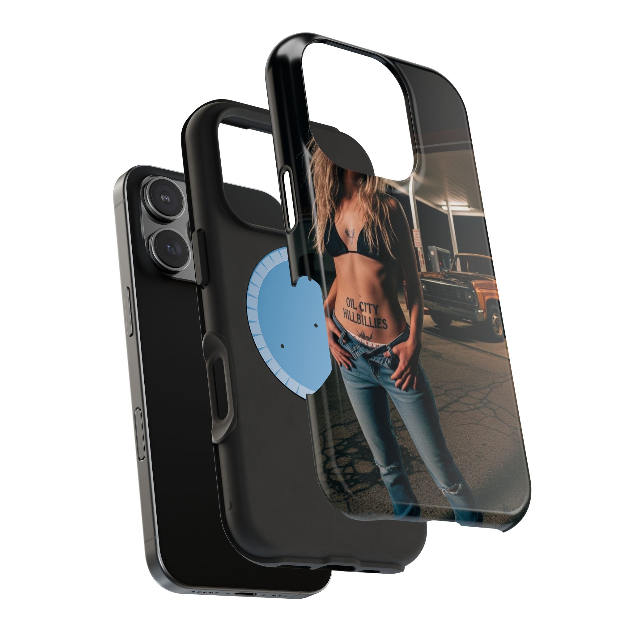 Oil City Hillbillies Magnetic Tough Cases | Personalized Phone Cover, Unique Gift for Country Lovers, Tough Cell Phone Case, Hillbilly Style