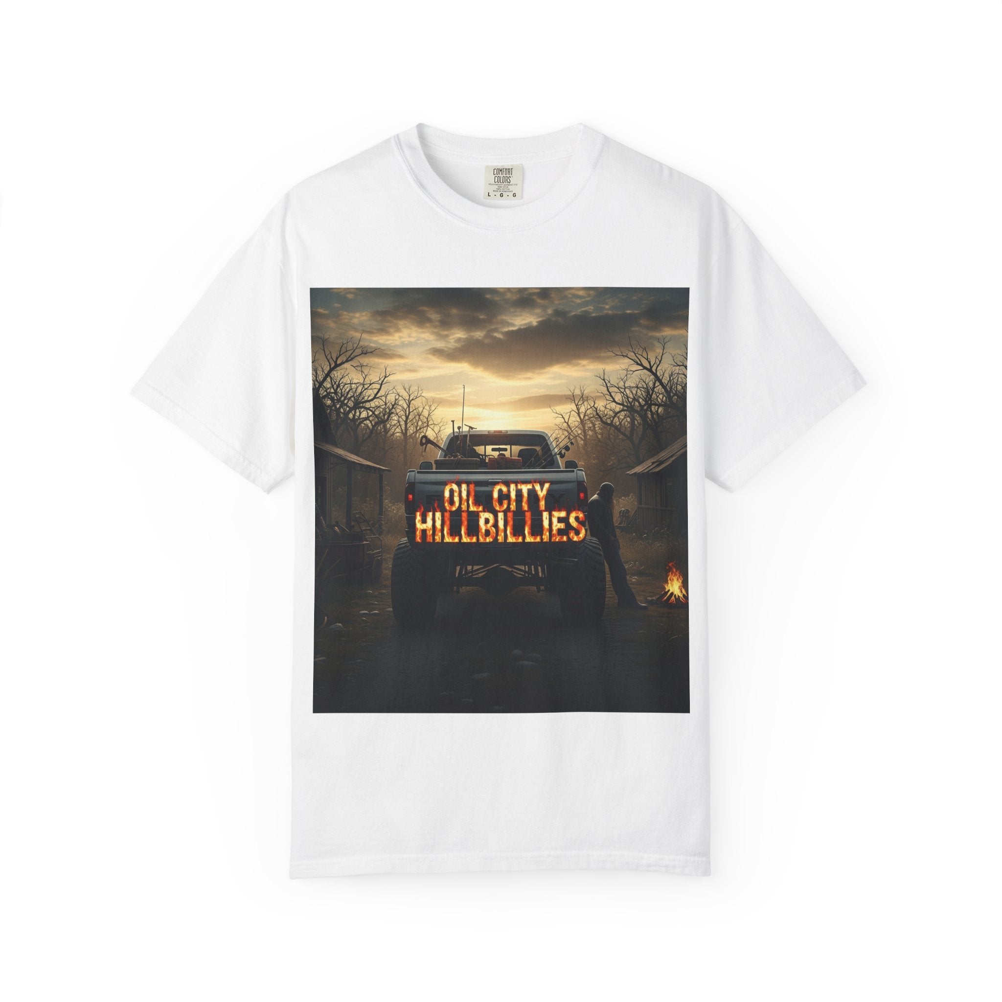 Oil City Hillbillies T-Shirt, Unisex Garment-Dyed Tee, Casual Wear, Outdoor Adventure, Gift for Country Lovers, Vintage Style