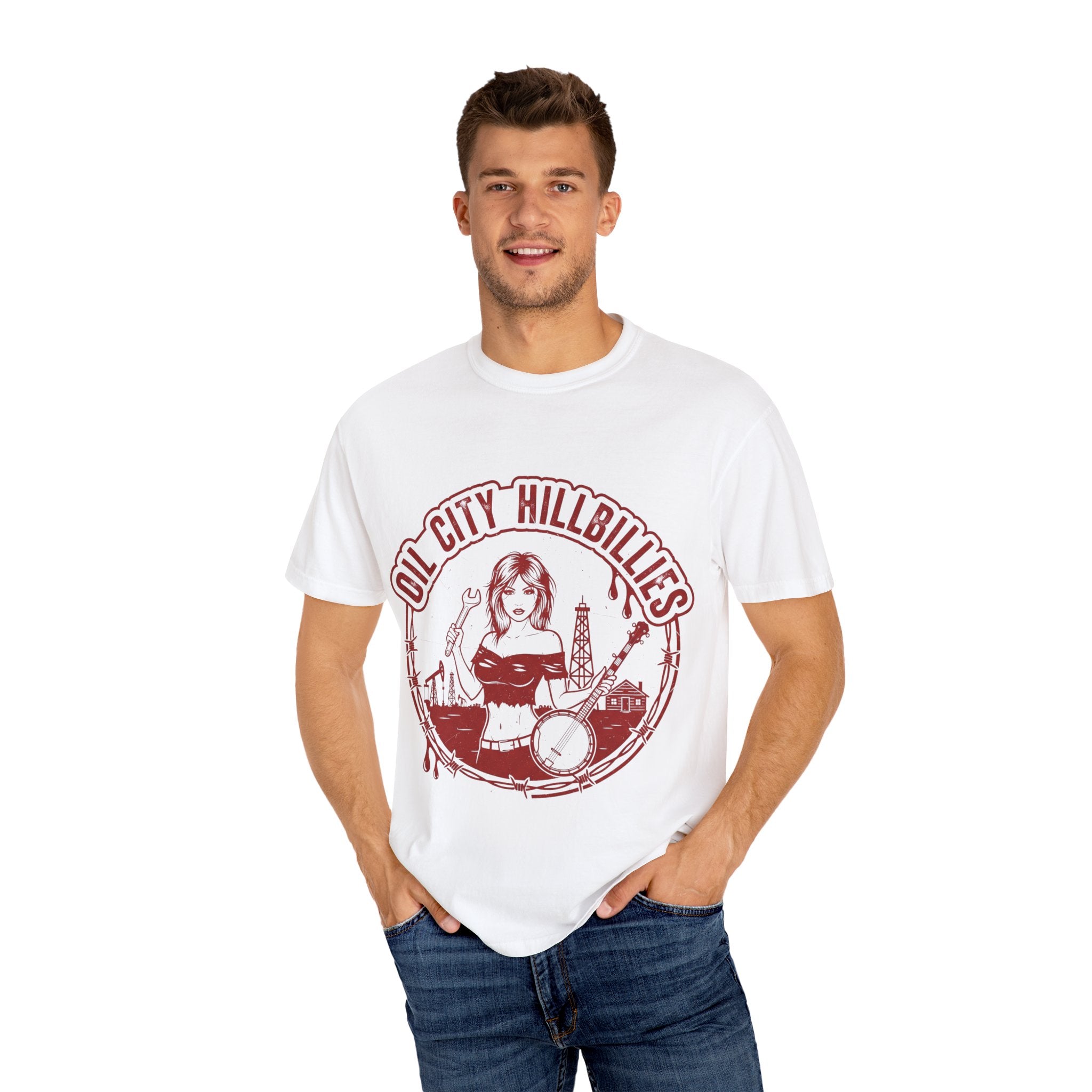 Oil City Hillbillies T-Shirt, Vintage Country Tee, Unisex Graphic Shirt, Music Festival Apparel, Cool Casual Wear