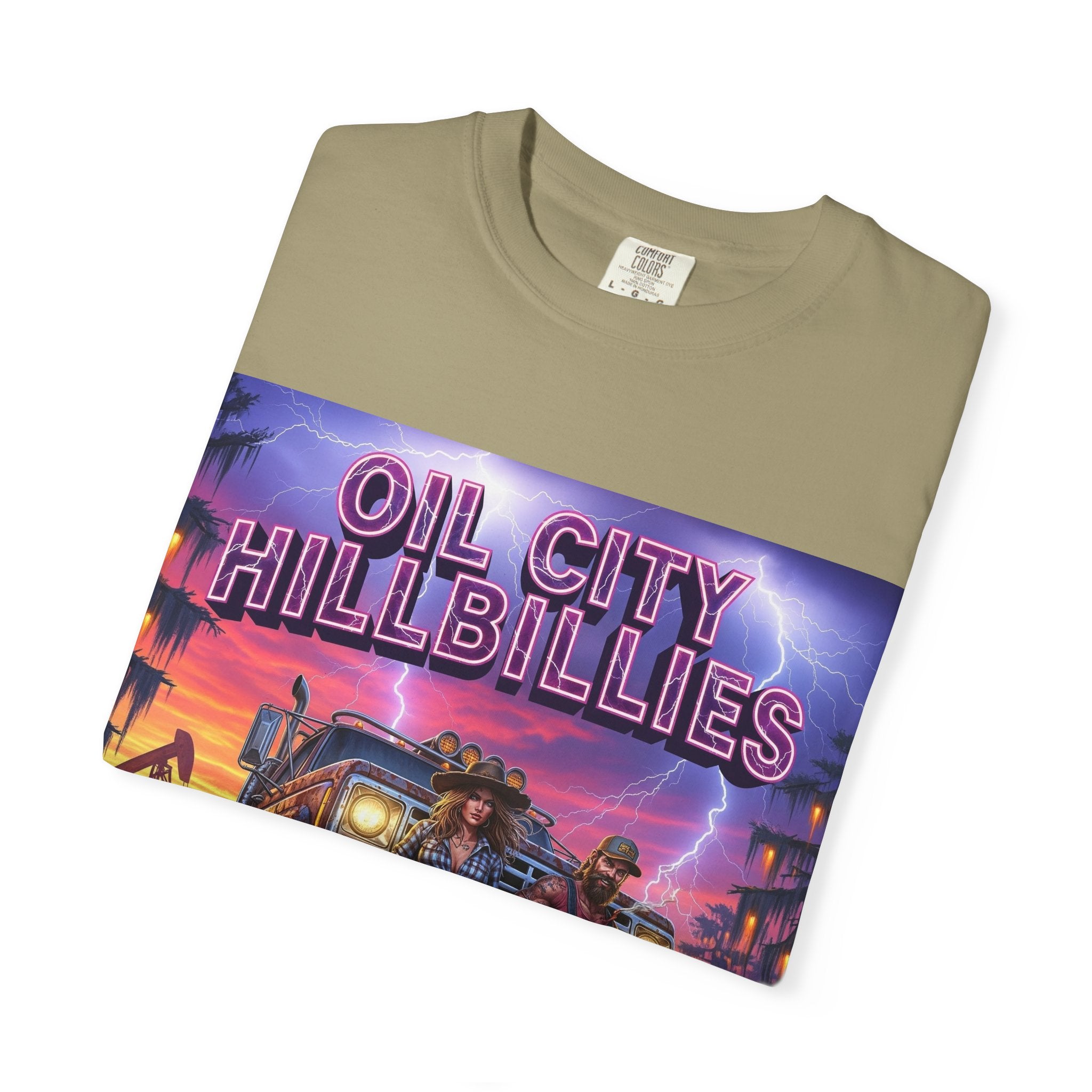 Vintage Oil City Hillbillies T-Shirt – Unisex Graphic Tee, Retro Gift, Festival Wear, Casual Style, Southern Outlaw Statement Shirt