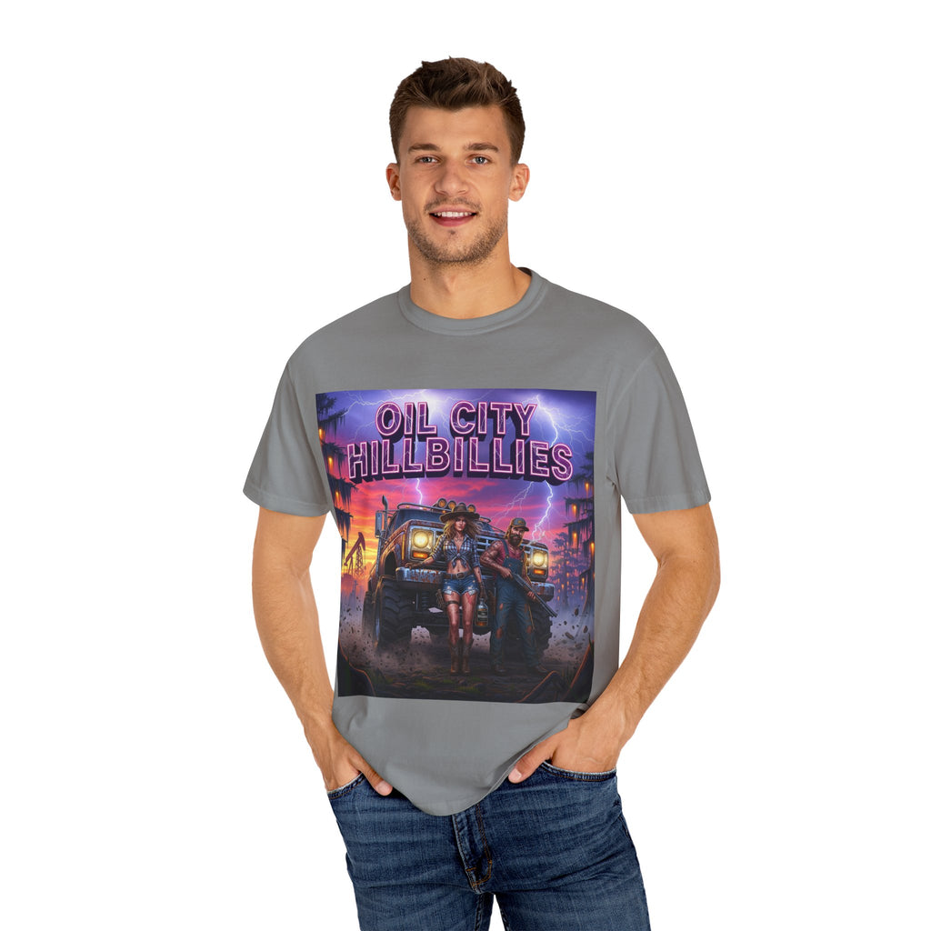 Vintage Oil City Hillbillies T-Shirt – Unisex Graphic Tee, Retro Gift, Festival Wear, Casual Style, Southern Outlaw Statement Shirt