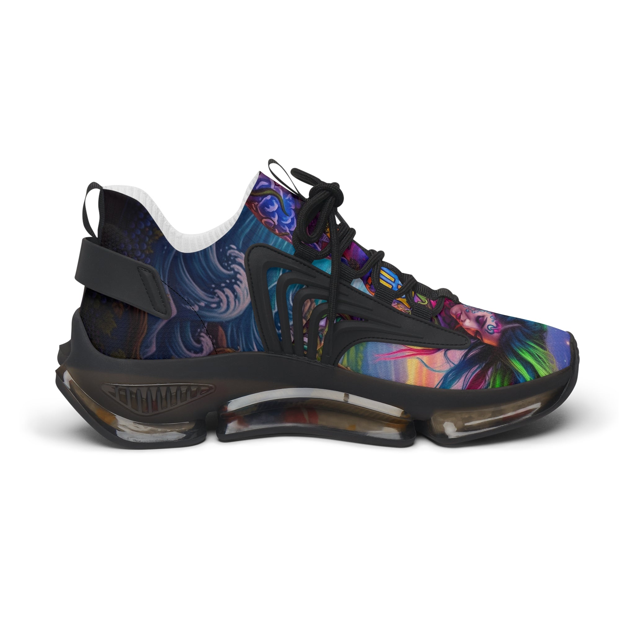 Vibrant Women's Mesh Sneakers | Colorful Athletic Shoes, Trendy Sneakers, Sporty Footwear, Festival Style, Unique Gift Idea