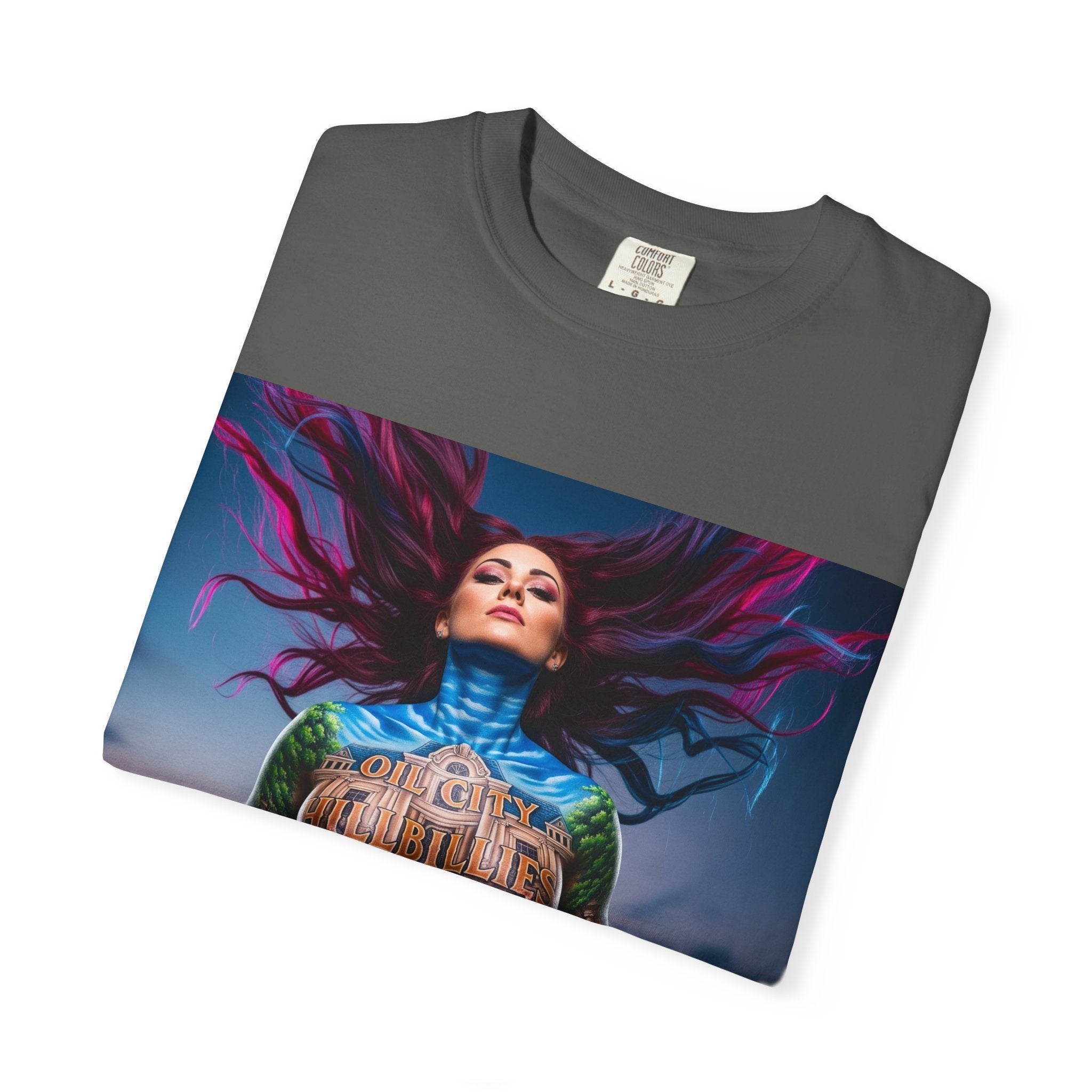 Mystical Spirit T-Shirt | Ethereal Oil City Hillbillies Art Tee, Unisex Graphic Shirt, Bohemian Style, Gift for Her, Festival Wear, Unique Artwear