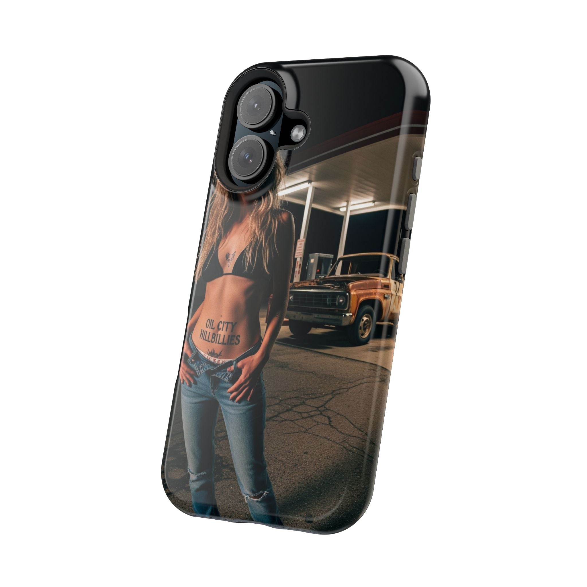 Oil City Hillbillies Magnetic Tough Cases | Personalized Phone Cover, Unique Gift for Country Lovers, Tough Cell Phone Case, Hillbilly Style