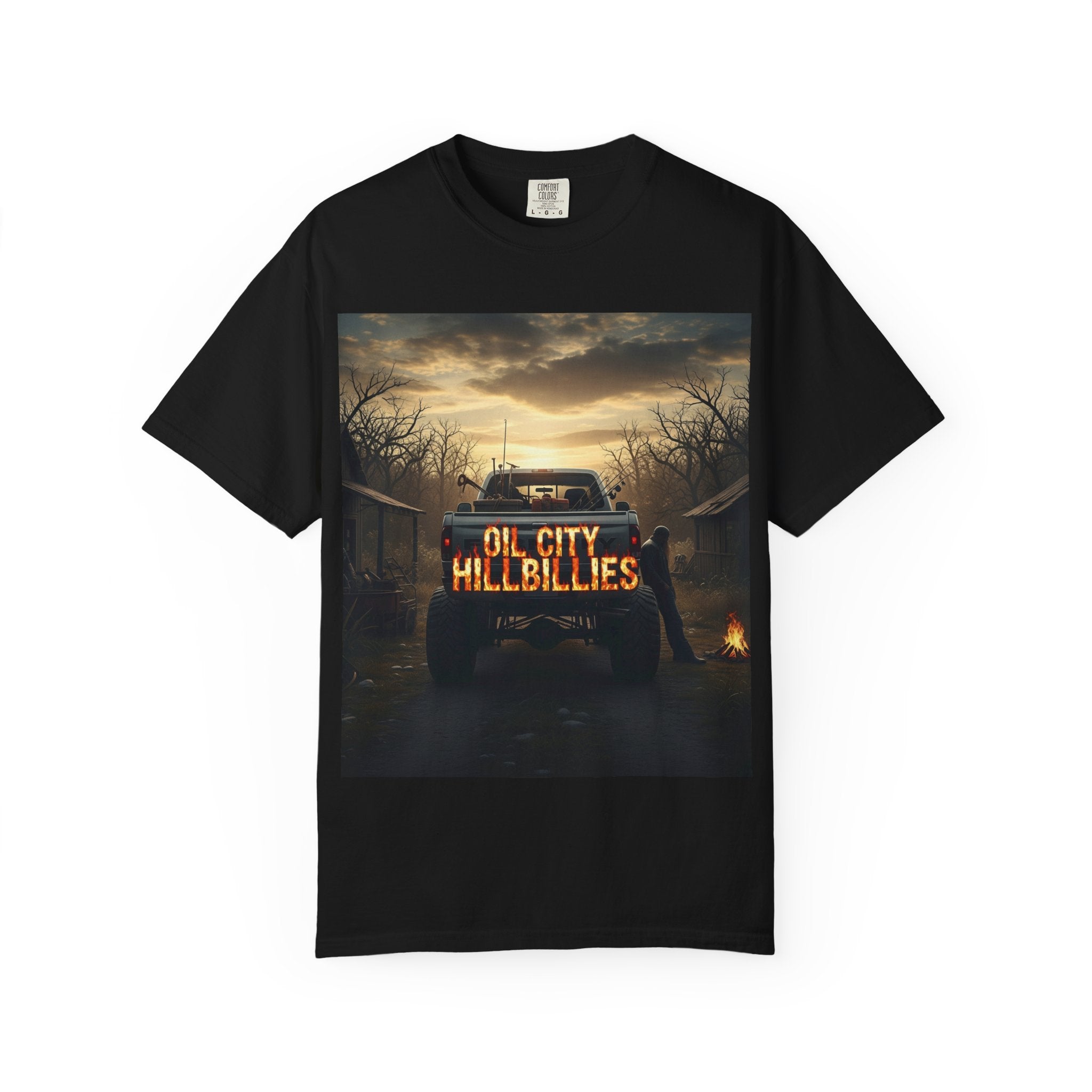Oil City Hillbillies T-Shirt, Unisex Garment-Dyed Tee, Casual Wear, Outdoor Adventure, Gift for Country Lovers, Vintage Style