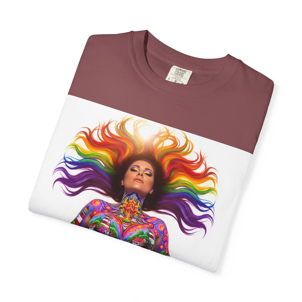 Oil City Hillbillies Full Body Art – Colorful Empowerment T-Shirt, Vibrant Art Tee, Unisex Graphic Shirt, Festival Wear, Pride Apparel, Gift for Artists