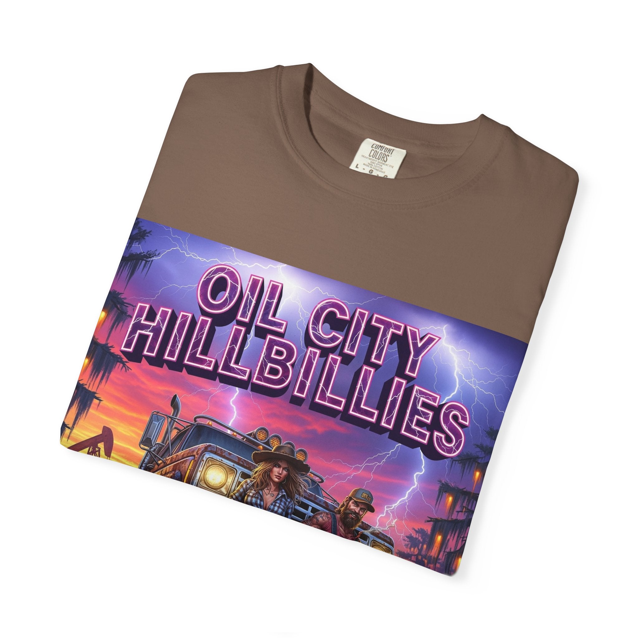 Vintage Oil City Hillbillies T-Shirt – Unisex Graphic Tee, Retro Gift, Festival Wear, Casual Style, Southern Outlaw Statement Shirt
