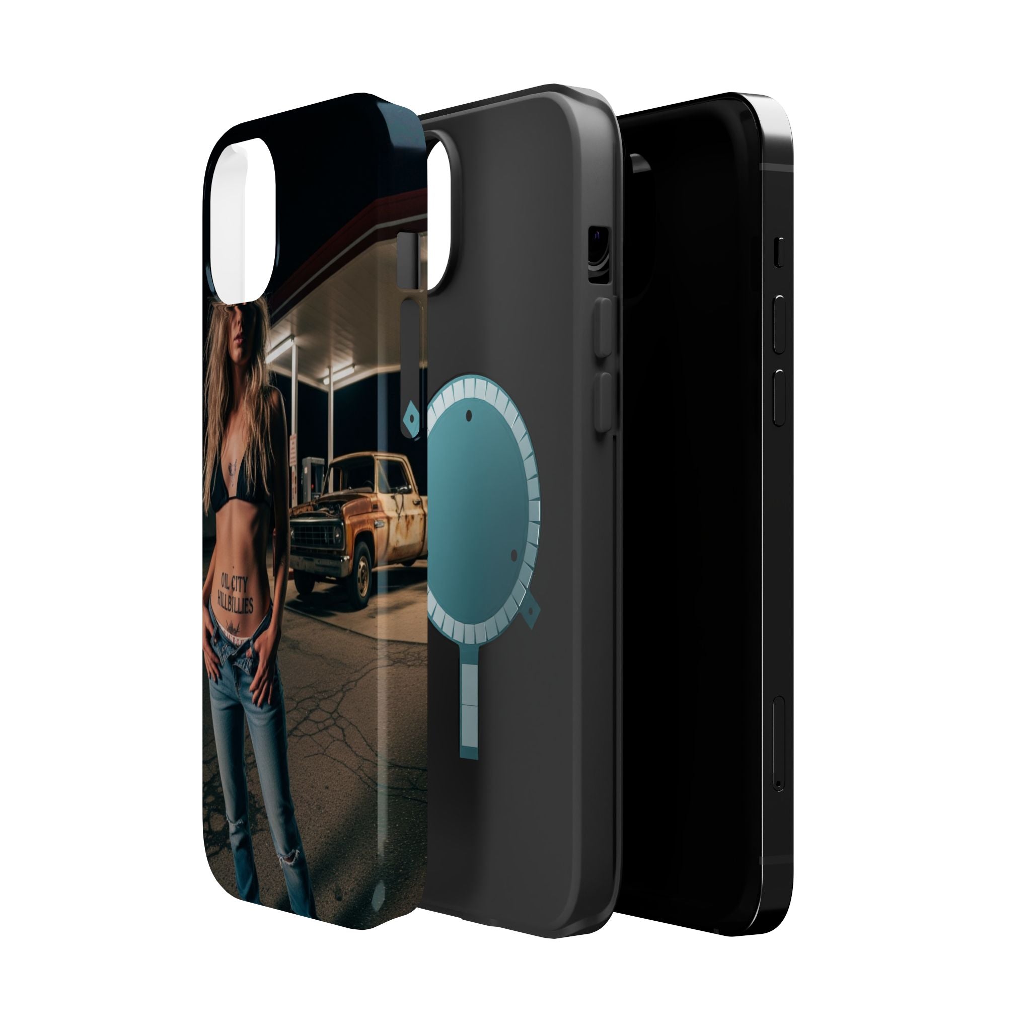 Oil City Hillbillies Magnetic Tough Cases | Personalized Phone Cover, Unique Gift for Country Lovers, Tough Cell Phone Case, Hillbilly Style
