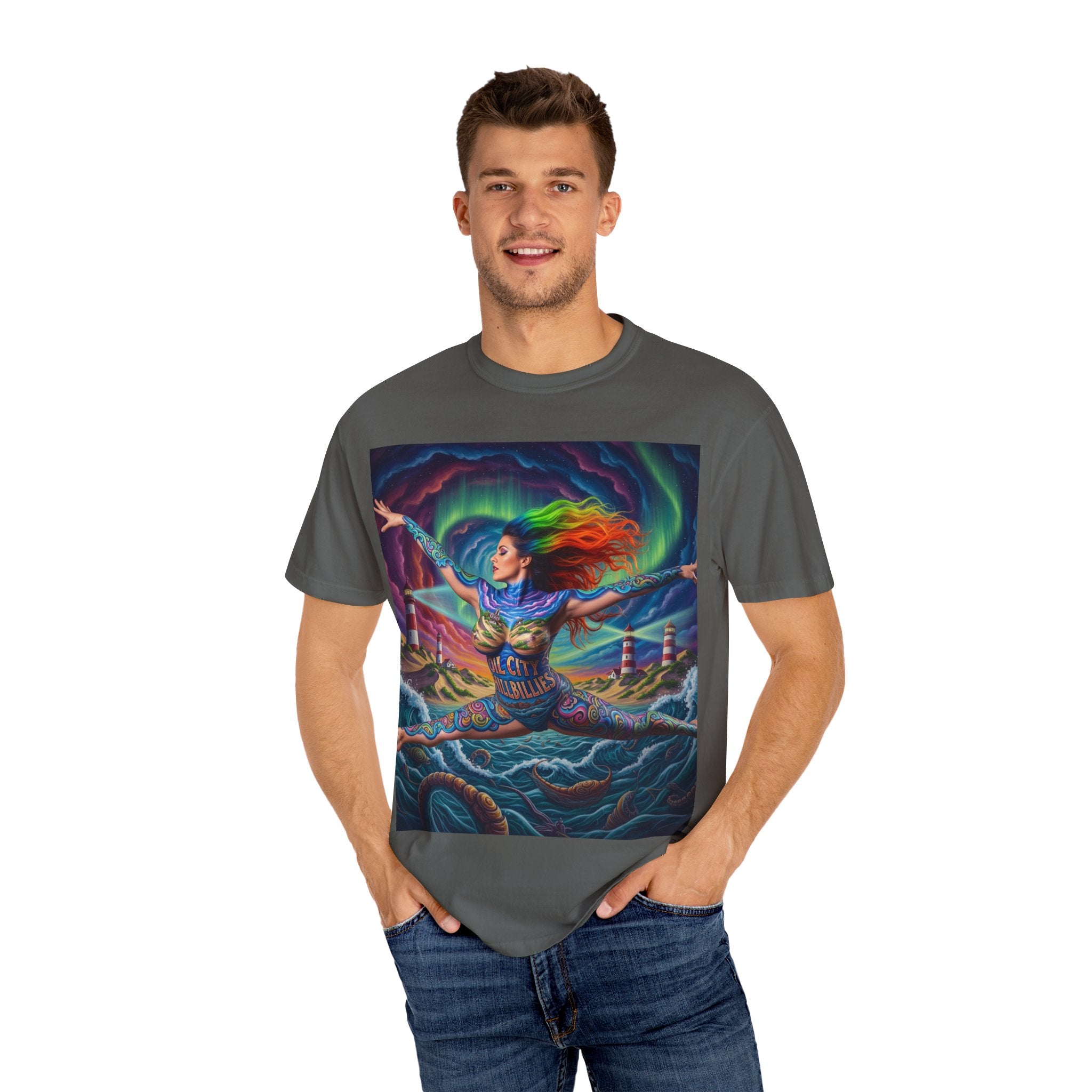 Oil City Hillbillies Colorful Spirit Unisex T-Shirt, Artistic Graphic Tee, Casual Wear, Gift for Art Lovers, Summer Festival Fashion