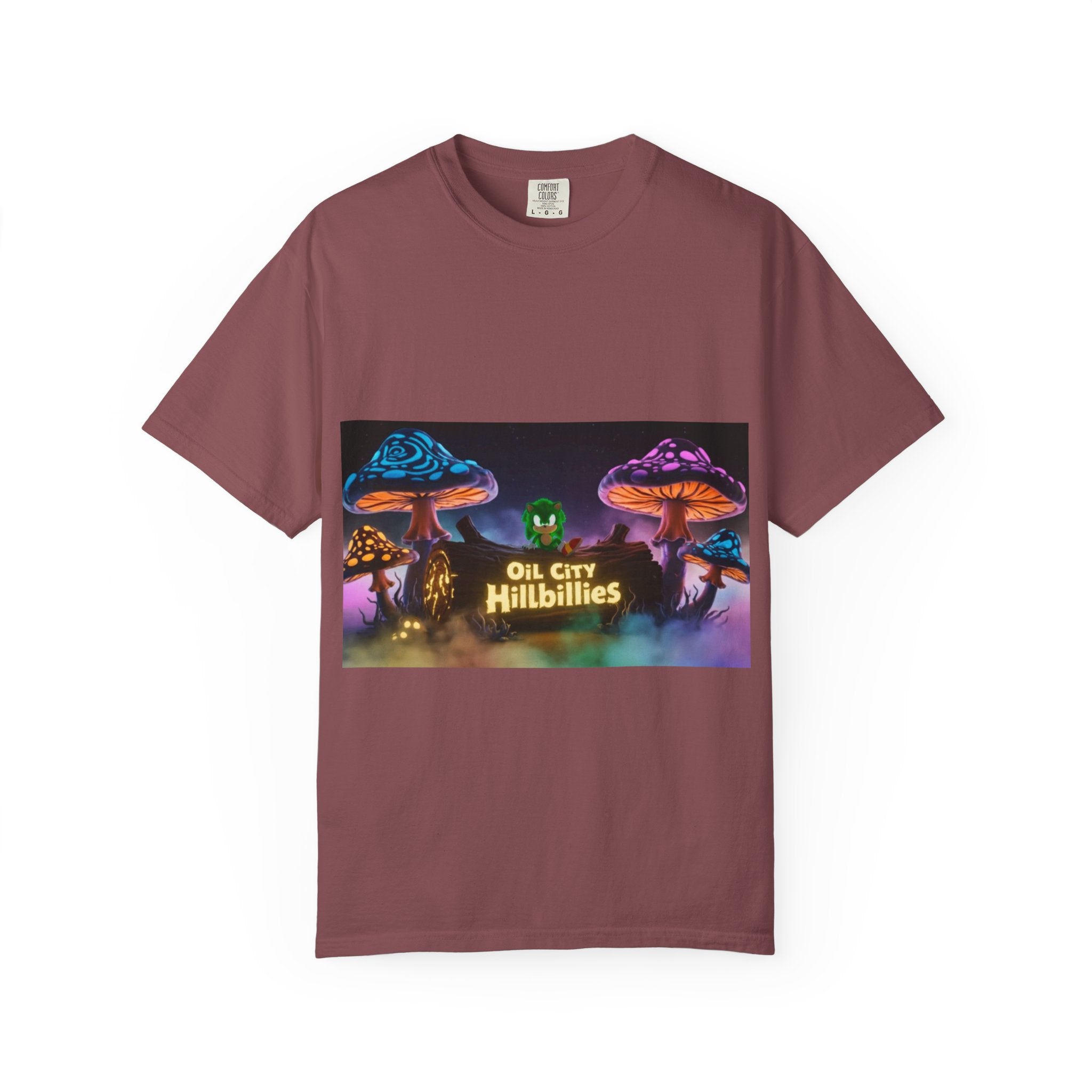 Chronic the Hemphog, Oil City Hillbillies T-Shirt | Unisex Garment-Dyed Tee for Art Lovers, Festival Goers, Quirky Gifts, Retro Style, Summer Essential