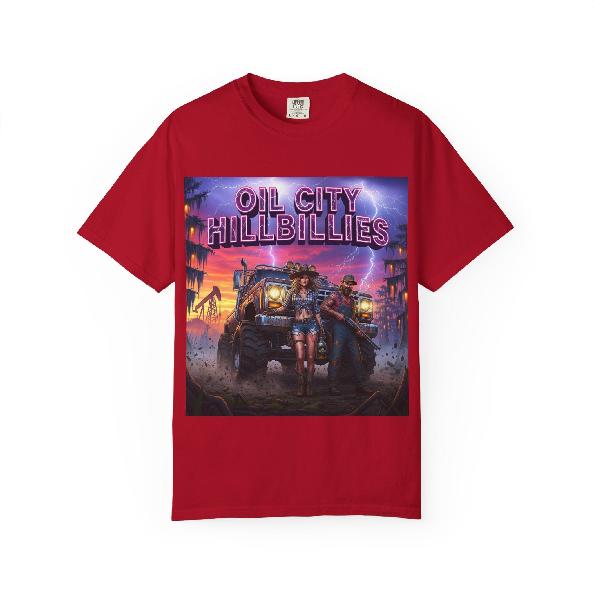 Vintage Oil City Hillbillies T-Shirt – Unisex Graphic Tee, Retro Gift, Festival Wear, Casual Style, Southern Outlaw Statement Shirt