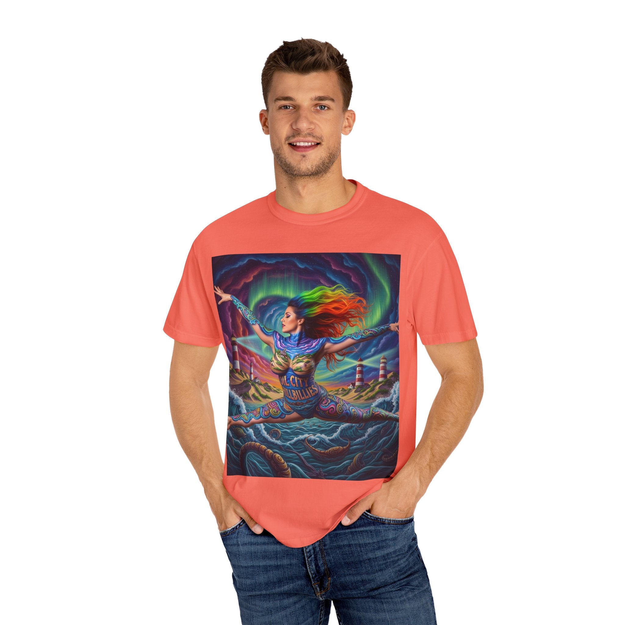 Oil City Hillbillies Colorful Spirit Unisex T-Shirt, Artistic Graphic Tee, Casual Wear, Gift for Art Lovers, Summer Festival Fashion