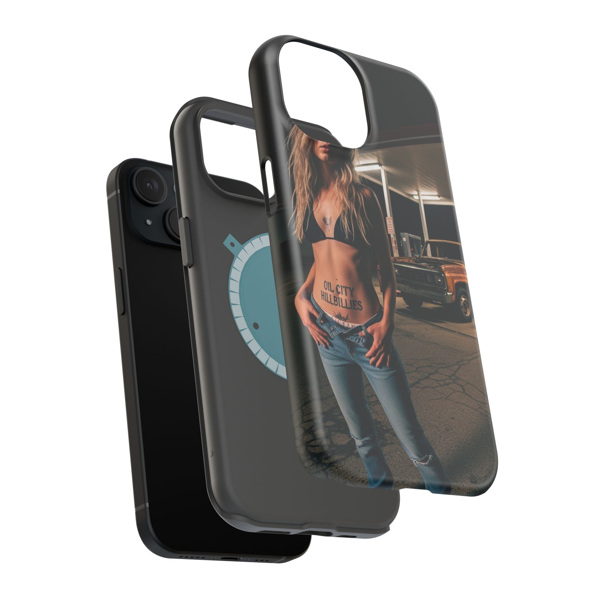 Oil City Hillbillies Magnetic Tough Cases | Personalized Phone Cover, Unique Gift for Country Lovers, Tough Cell Phone Case, Hillbilly Style