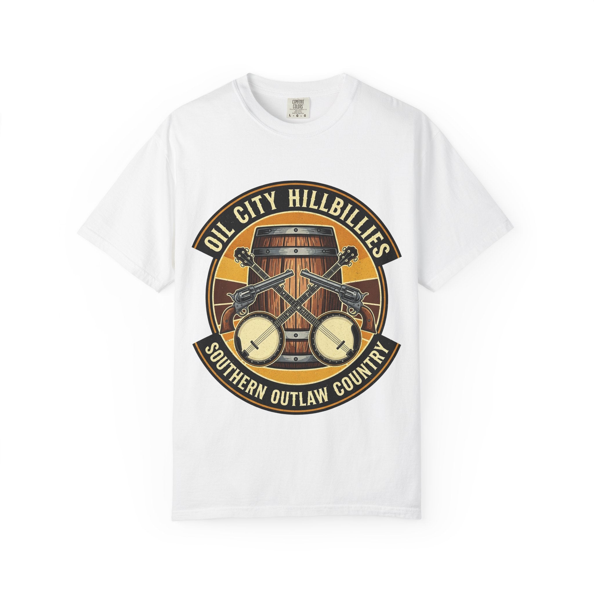 Oil City Hillbillies T-Shirt | Southern Outlaw Country Tee, Music Lover Gift, Vintage Style Shirt, Casual Outfit, Festival Apparel