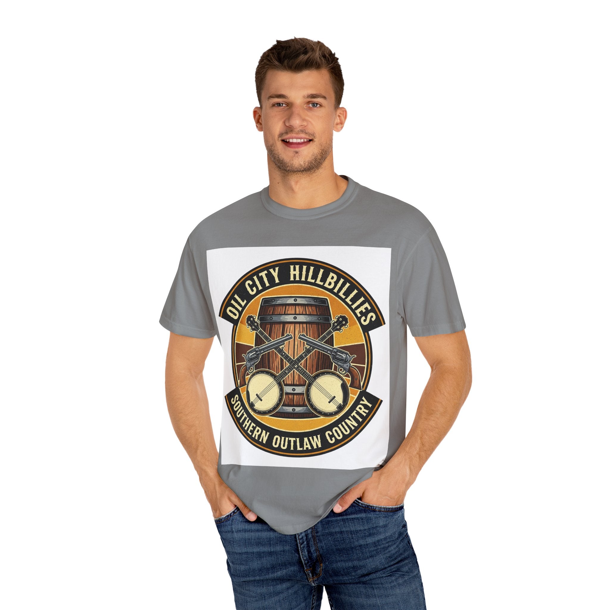 Oil City Hillbillies T-Shirt | Southern Outlaw Country Tee, Music Lover Gift, Vintage Style Shirt, Casual Outfit, Festival Apparel