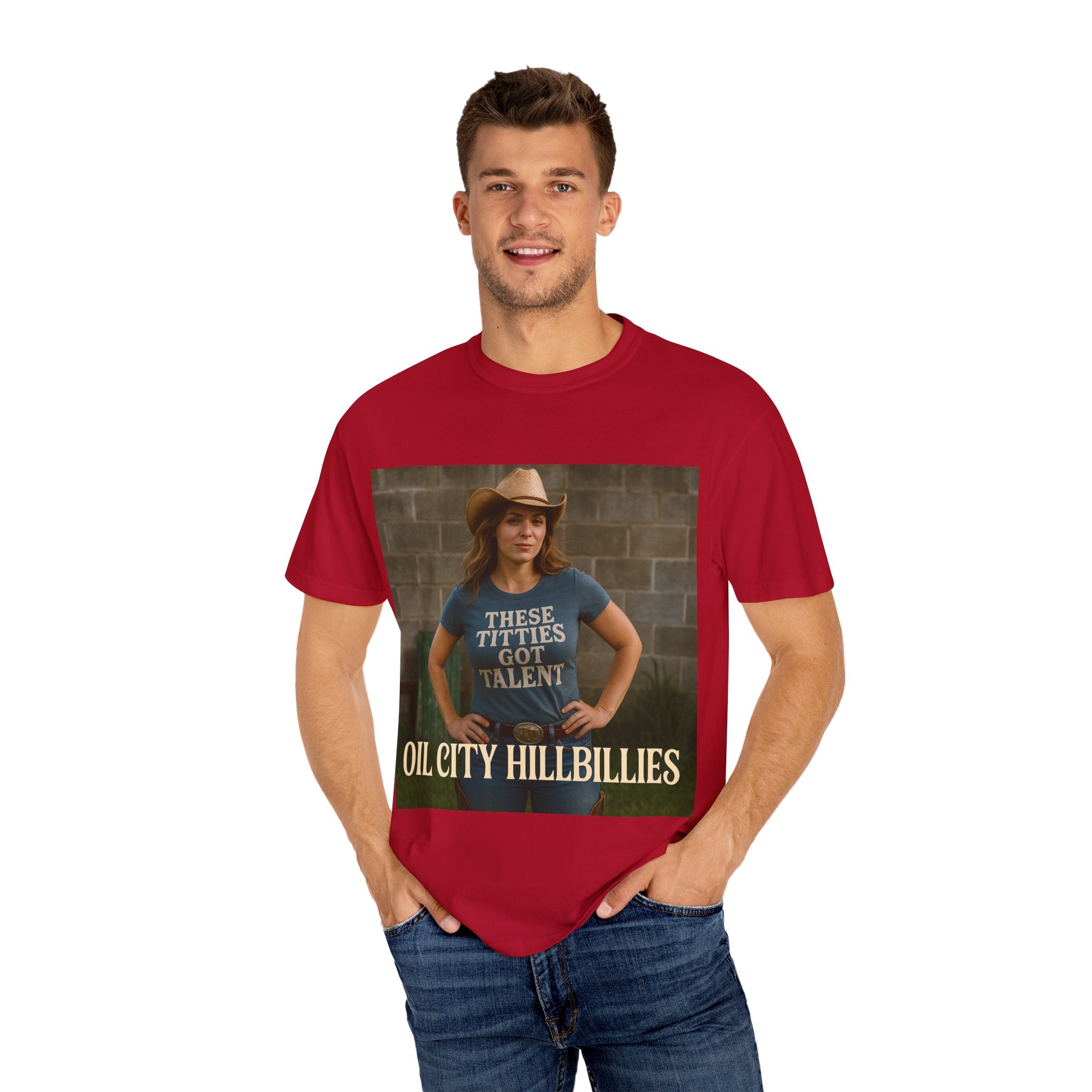 Oil City Hillbillies Unisex Garment-Dyed T-Shirt, Funny Country Shirt, Gift for Country Lovers, Unique Humor Tee, Casual Farm Style Apparel
