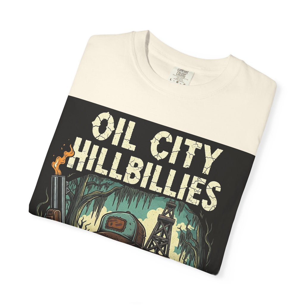 Oil City Hillbillies Unisex T-Shirt – Vintage Graphic Tee, Funny Gift, Casual Wear, Festive Party Shirt, 90s Nostalgia Style