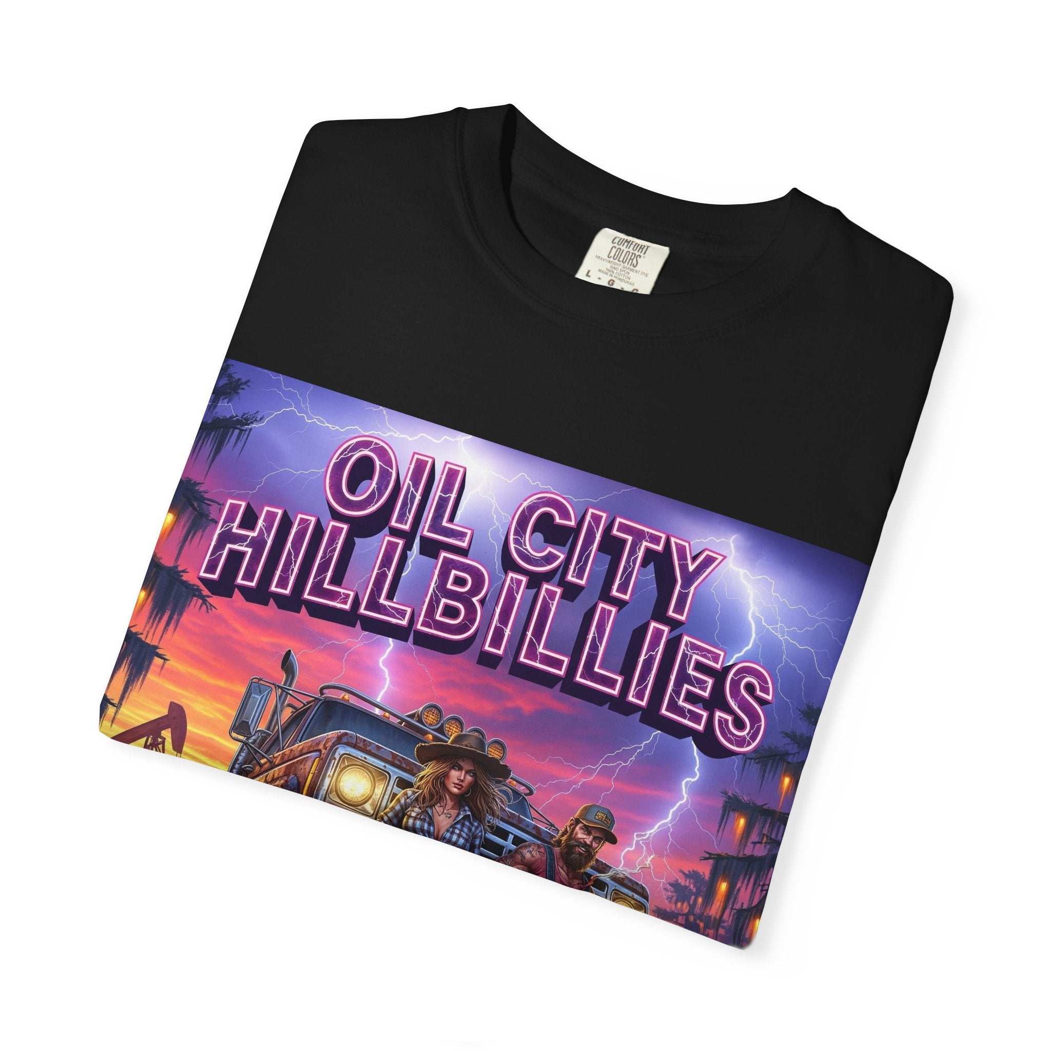 Vintage Oil City Hillbillies T-Shirt – Unisex Graphic Tee, Retro Gift, Festival Wear, Casual Style, Southern Outlaw Statement Shirt