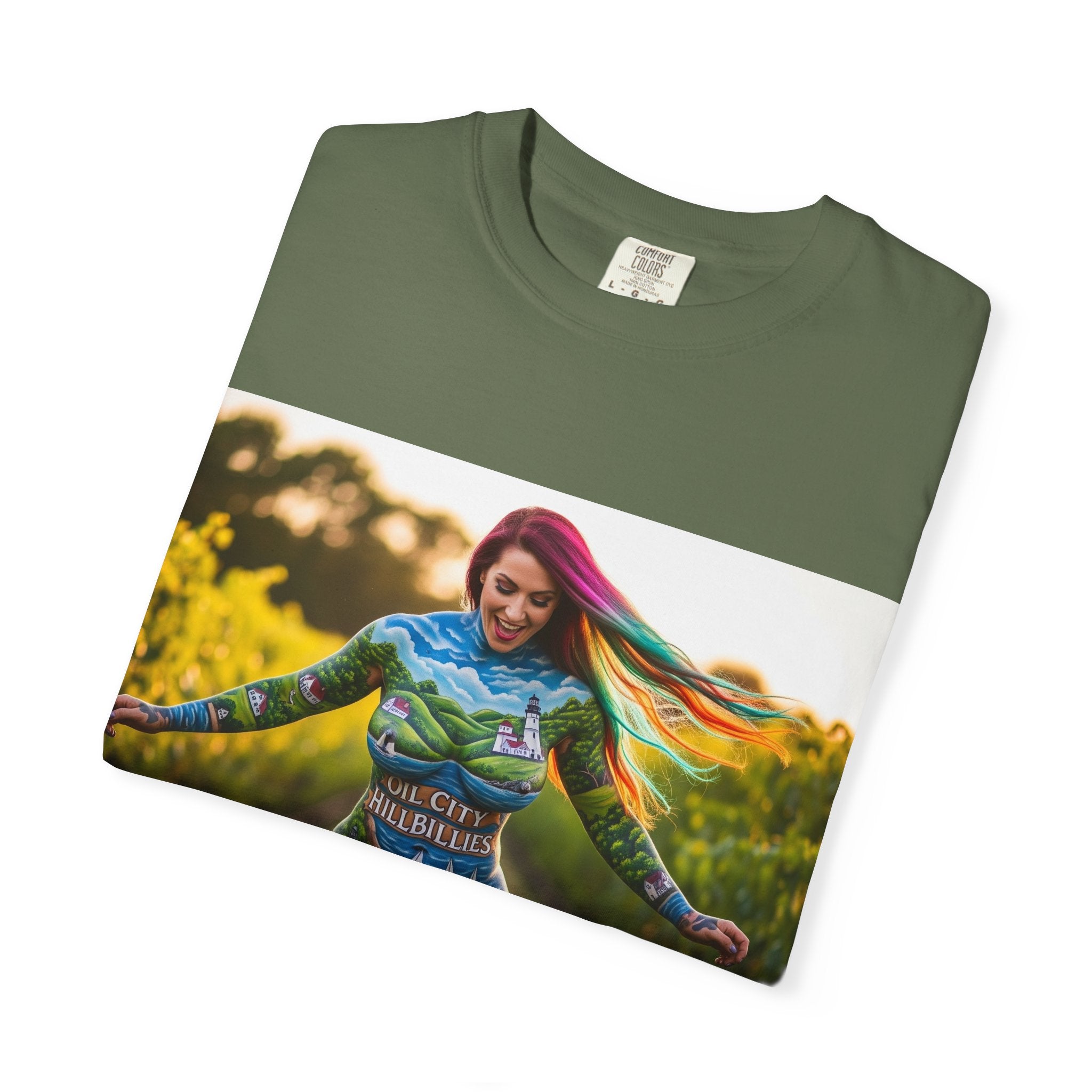 Vibrant Art T-Shirt, Colorful Graphic Tee, Eco-Friendly Cotton Shirt, Unique Gift for Art Lovers, Festival Wear, Casual Everyday Top