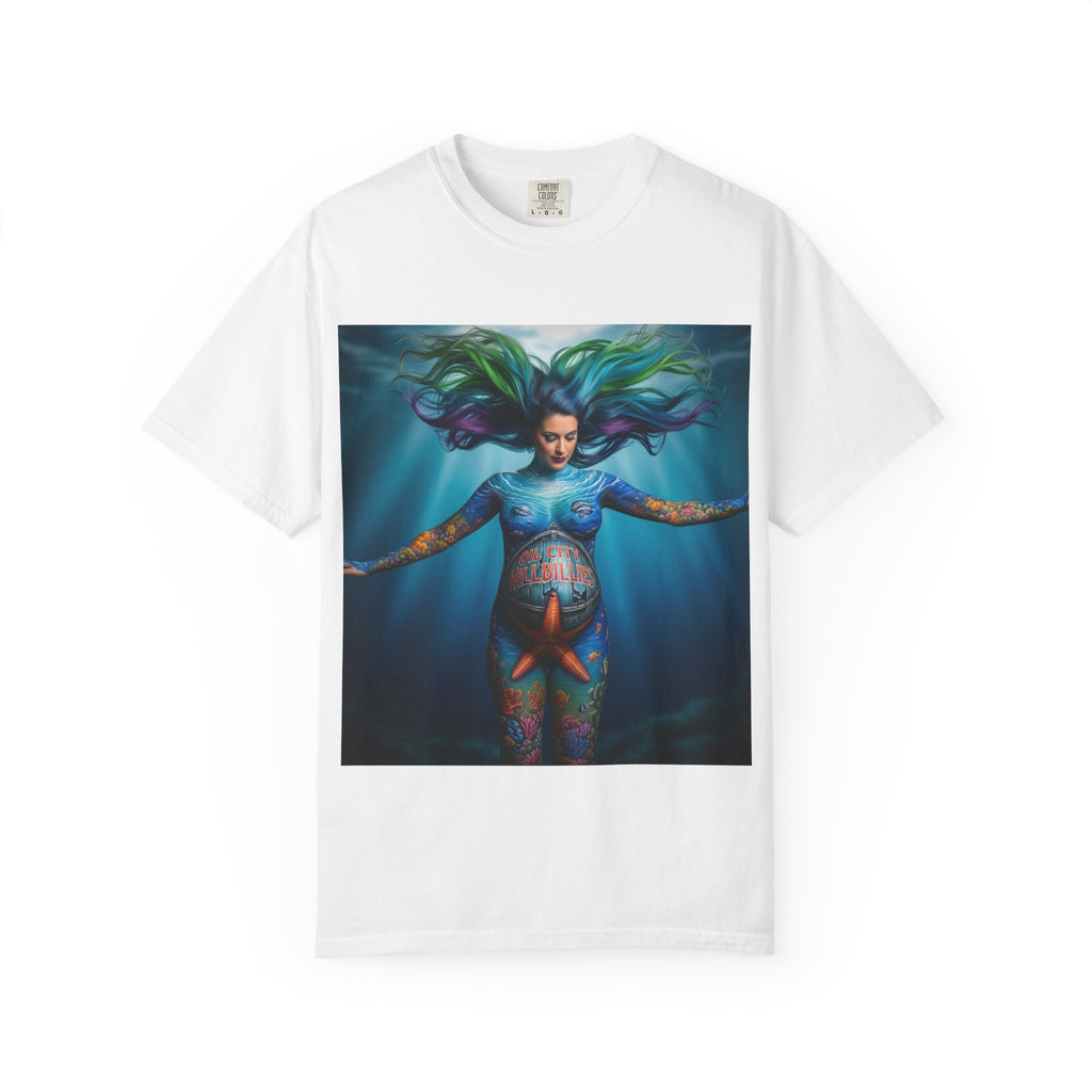 Garment-Dyed Oil City Hillbillies Tee Inspired by Southern Roots and Backwoods Culture, Bohemian T-shirt for Music Festivals, Artistic Outlaw Fashion Statement, Perfect Gift for Fans