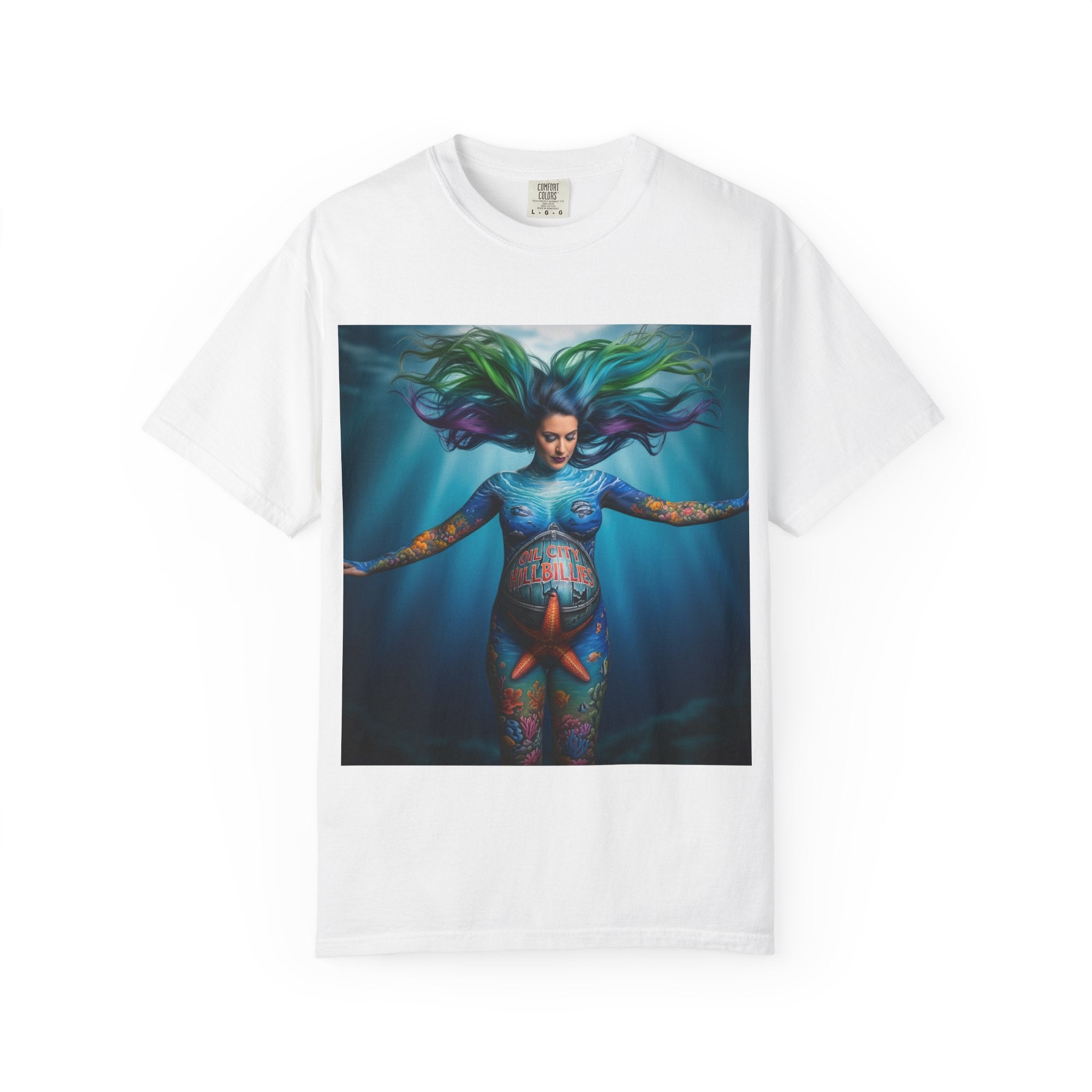 Garment-Dyed Oil City Hillbillies Tee Inspired by Southern Roots and Backwoods Culture, Bohemian T-shirt for Music Festivals, Artistic Outlaw Fashion Statement, Perfect Gift for Fans
