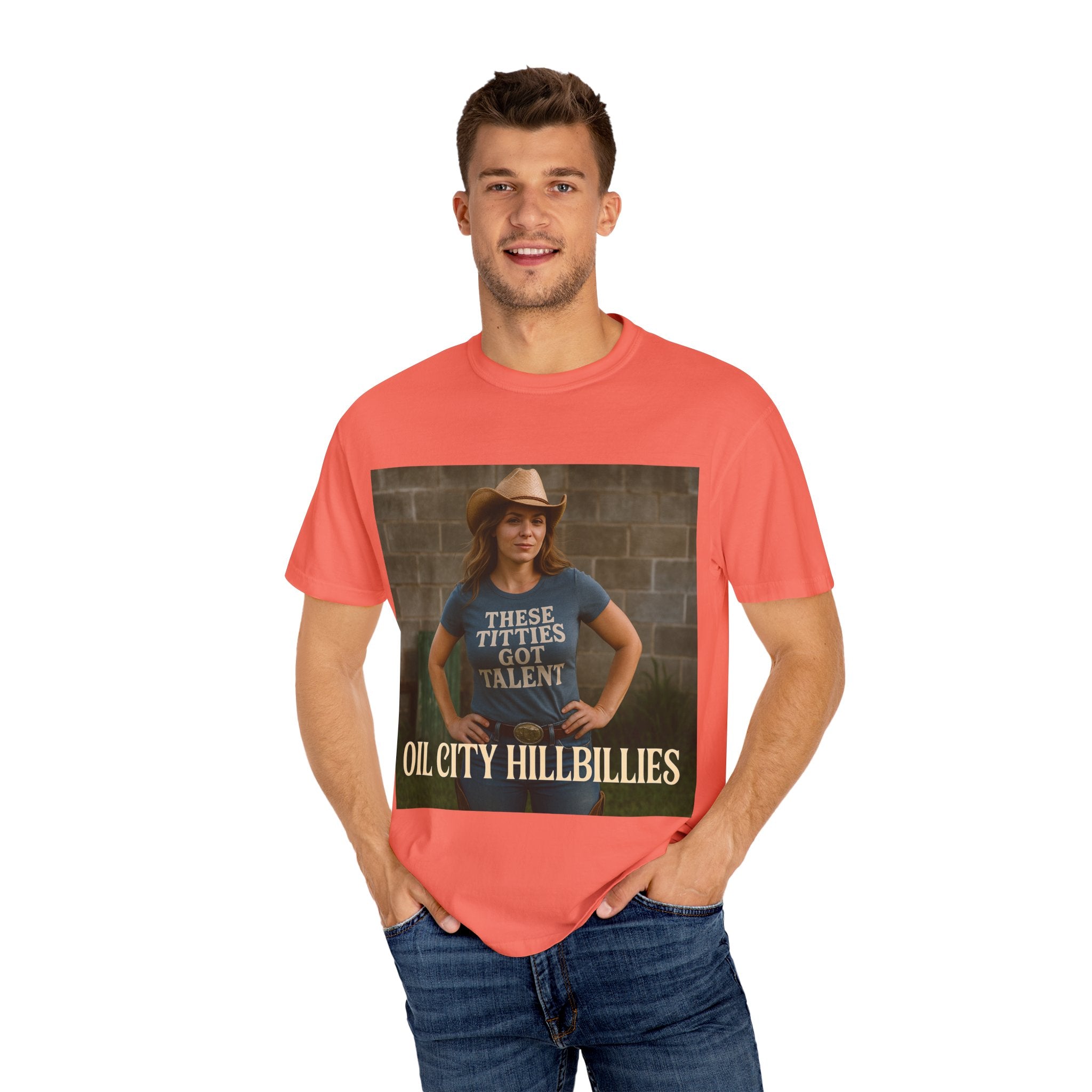 Oil City Hillbillies Unisex Garment-Dyed T-Shirt, Funny Country Shirt, Gift for Country Lovers, Unique Humor Tee, Casual Farm Style Apparel