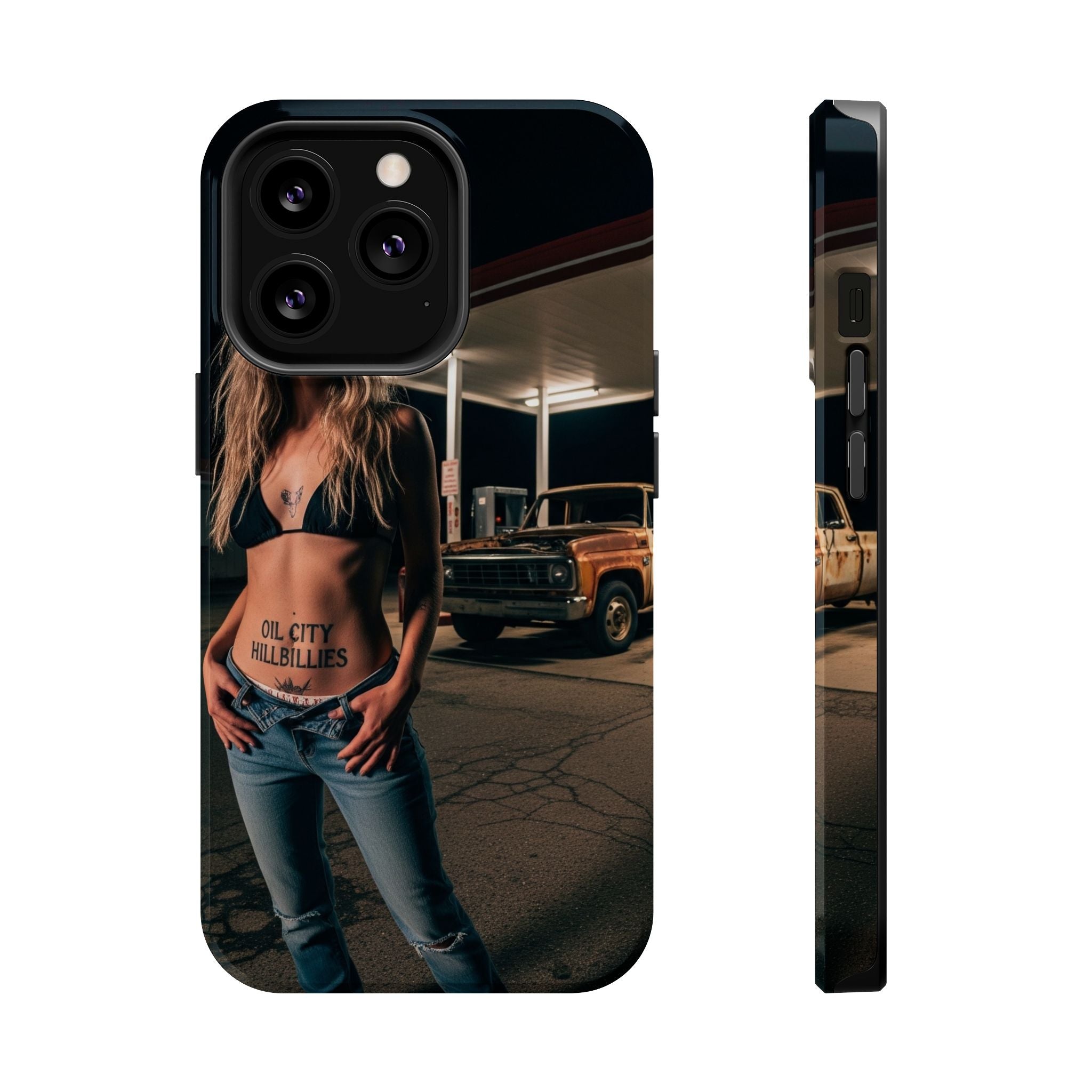 Oil City Hillbillies Magnetic Tough Cases | Personalized Phone Cover, Unique Gift for Country Lovers, Tough Cell Phone Case, Hillbilly Style
