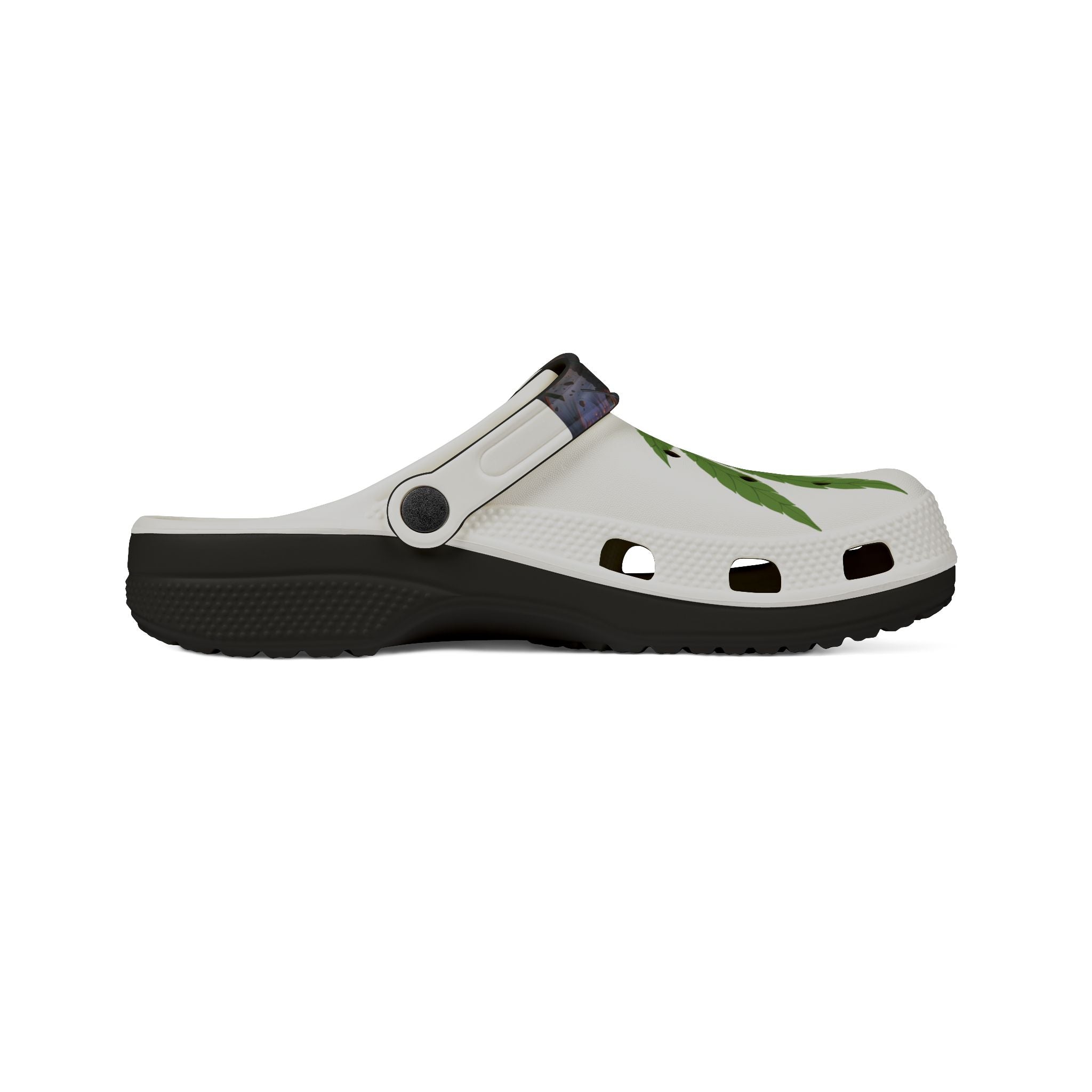 "OC Hillbillies Blaze Trail Clogs - Official Swag with Marijuana Leaf Design"
